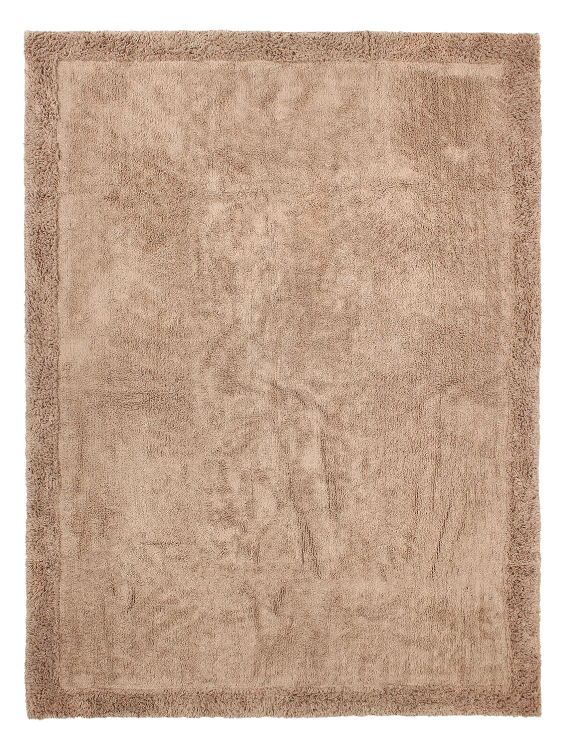 Tapis shaggy - Ebba Natural Cotton Shaggy (marron)