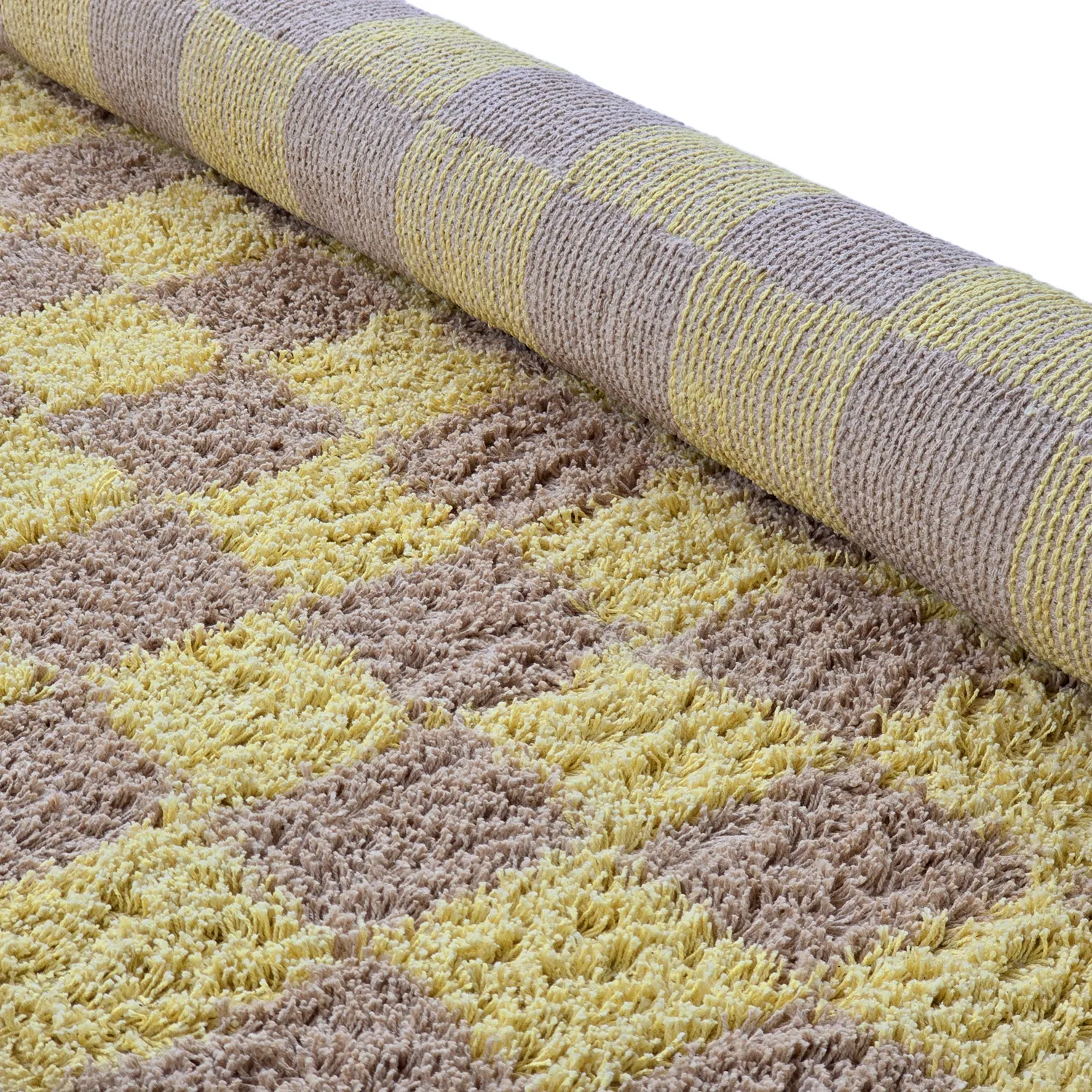 Tapis à poils longs - Elsey Natural Cotton Shaggy (rumeno/bege)