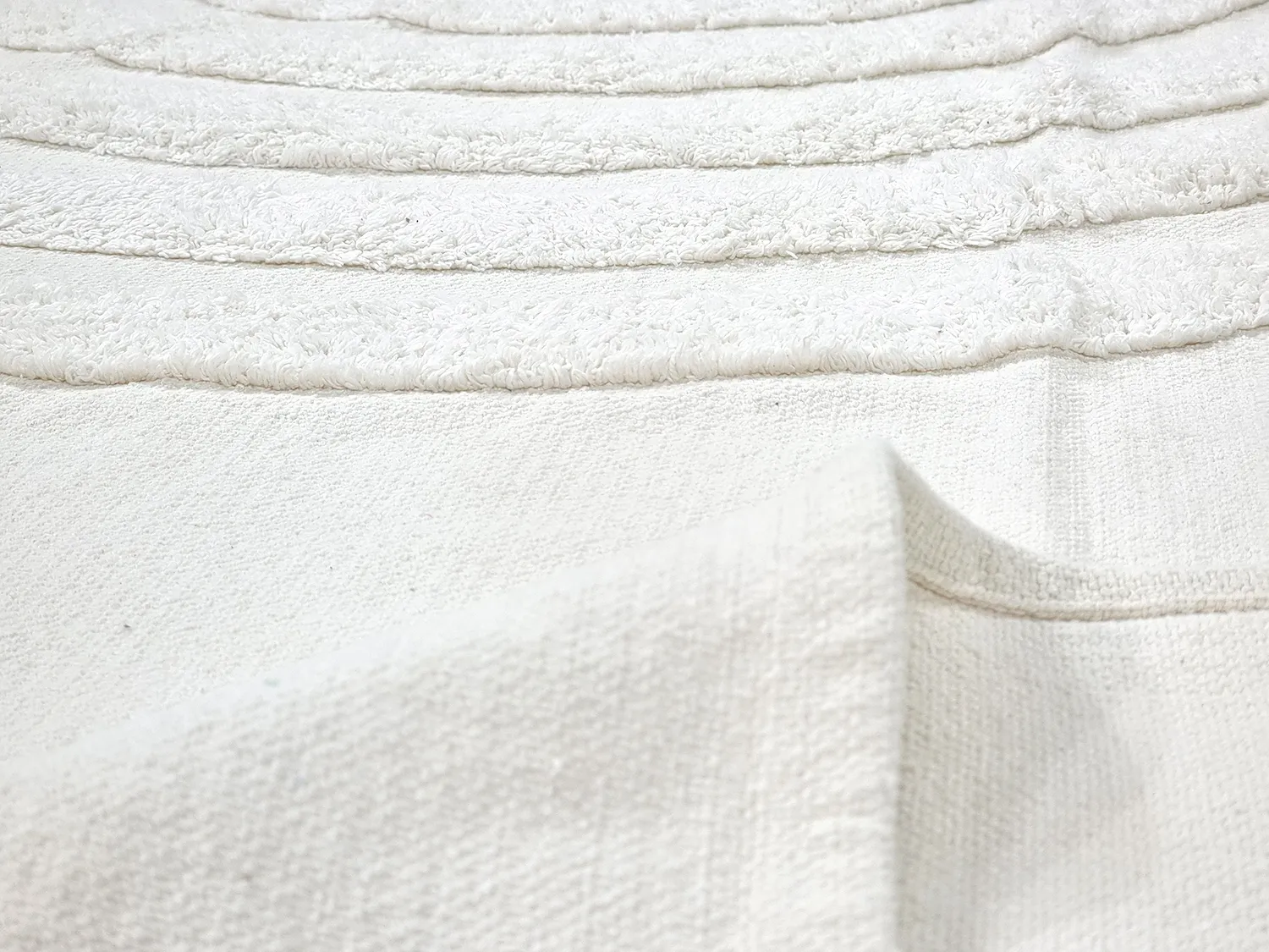 Tapis à poils longs - Everly Natural Cotton Shaggy (blanc cassé)