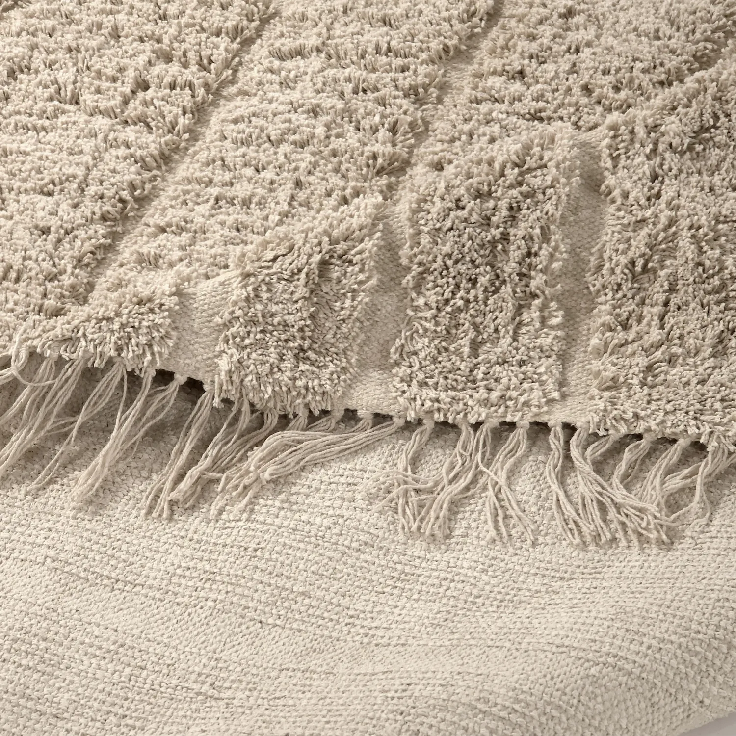 Tapis à poils longs - Farley Natural Cotton Shaggy (bež)