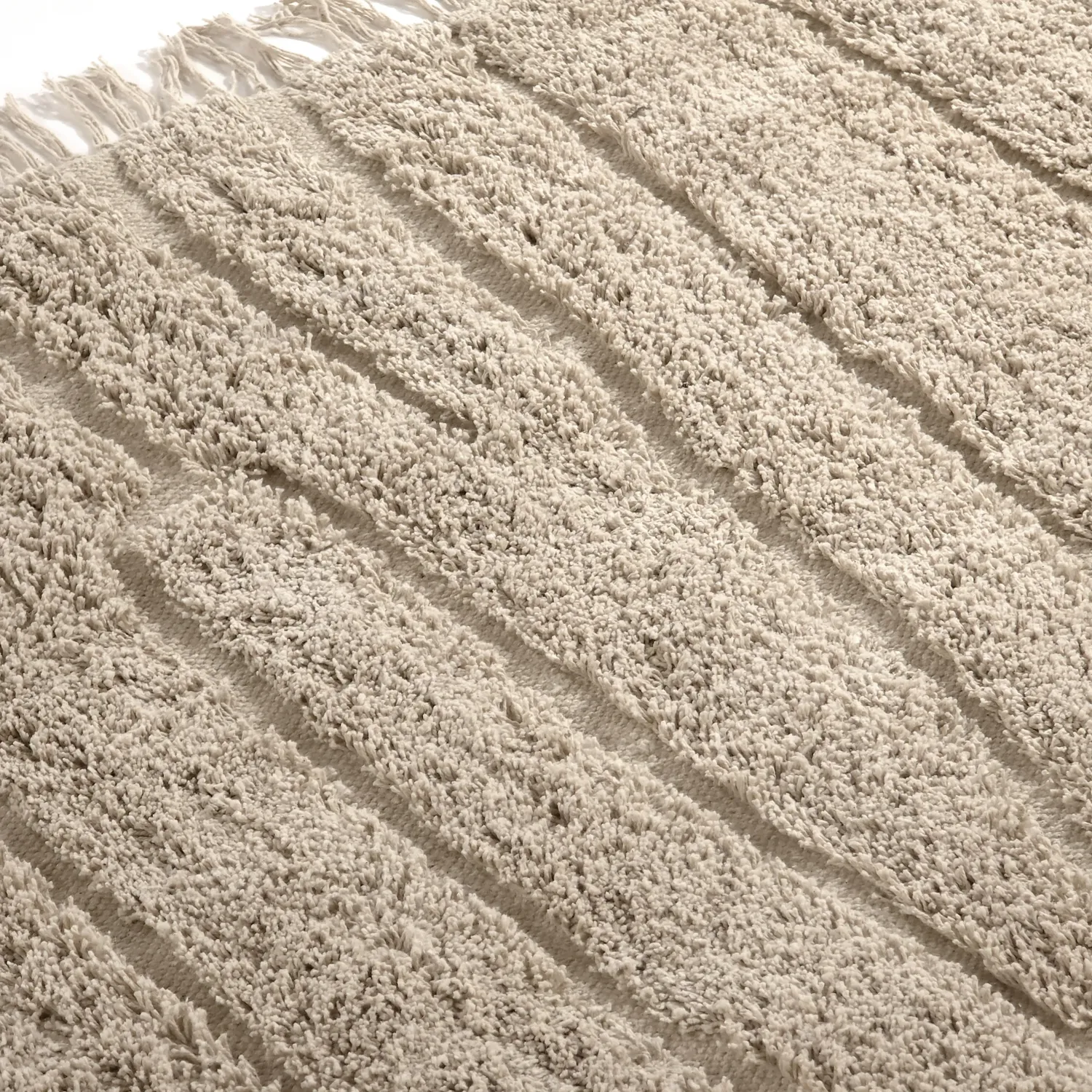 Tapis à poils longs - Farley Natural Cotton Shaggy (bež)