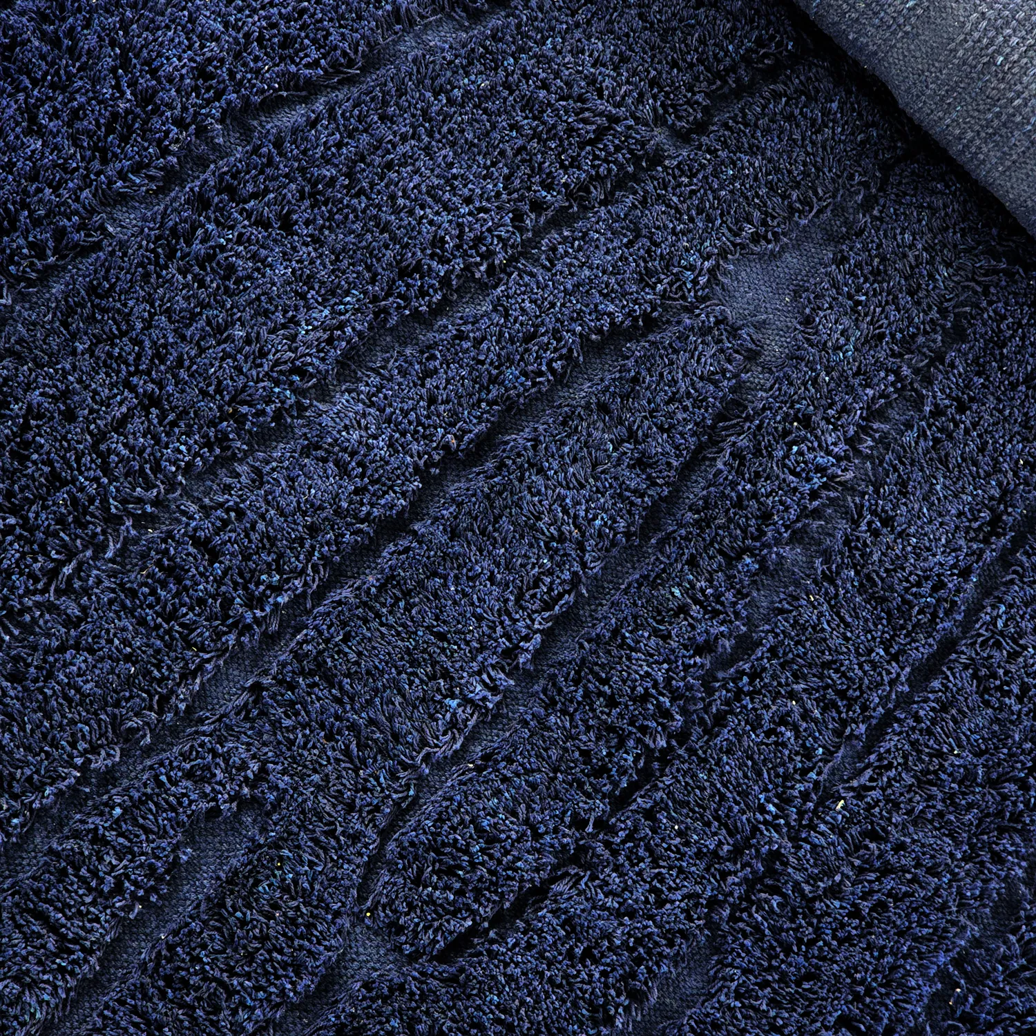 Tapis à poils longs - Farley Natural Cotton Shaggy (modra)