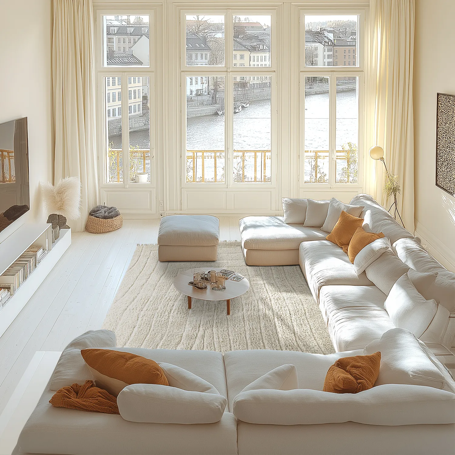 Tapis à poils longs - Farley Natural Cotton Shaggy (umazano bela)