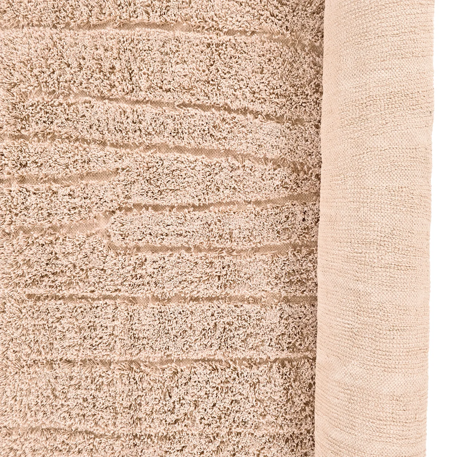 Tapis à poils longs - Farley Natural Cotton Shaggy (roza)