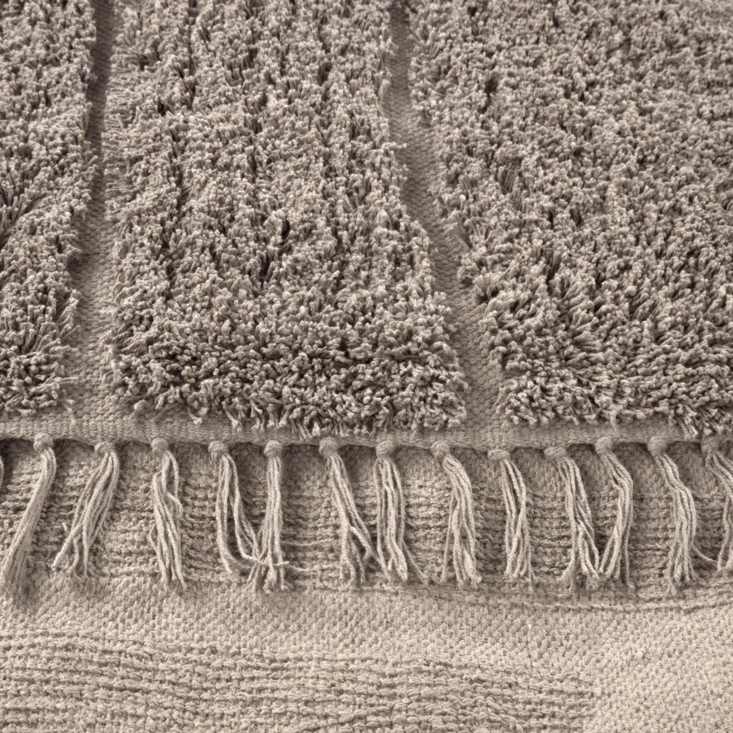 Tapis à poils longs - Farley Natural Cotton Shaggy (taupe)
