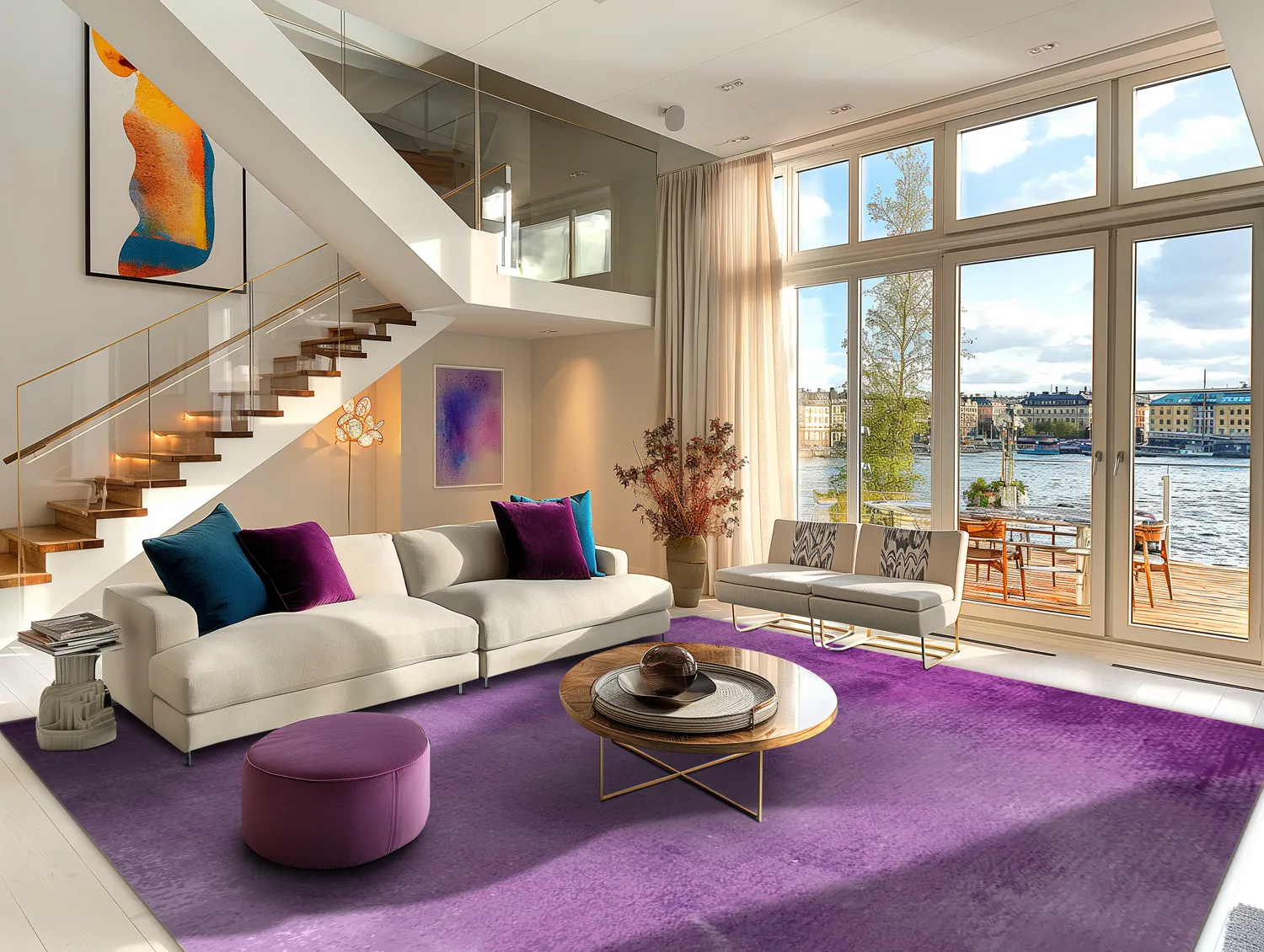 Tapis Wilton - Guillos (violet)