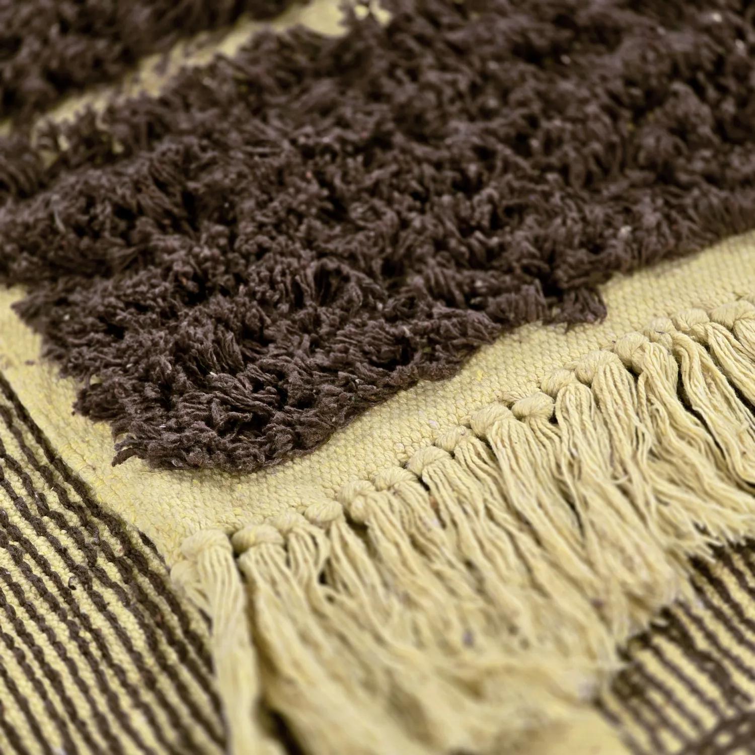 Tapis shaggy - Ikara Natural Cotton Shaggy (marron)