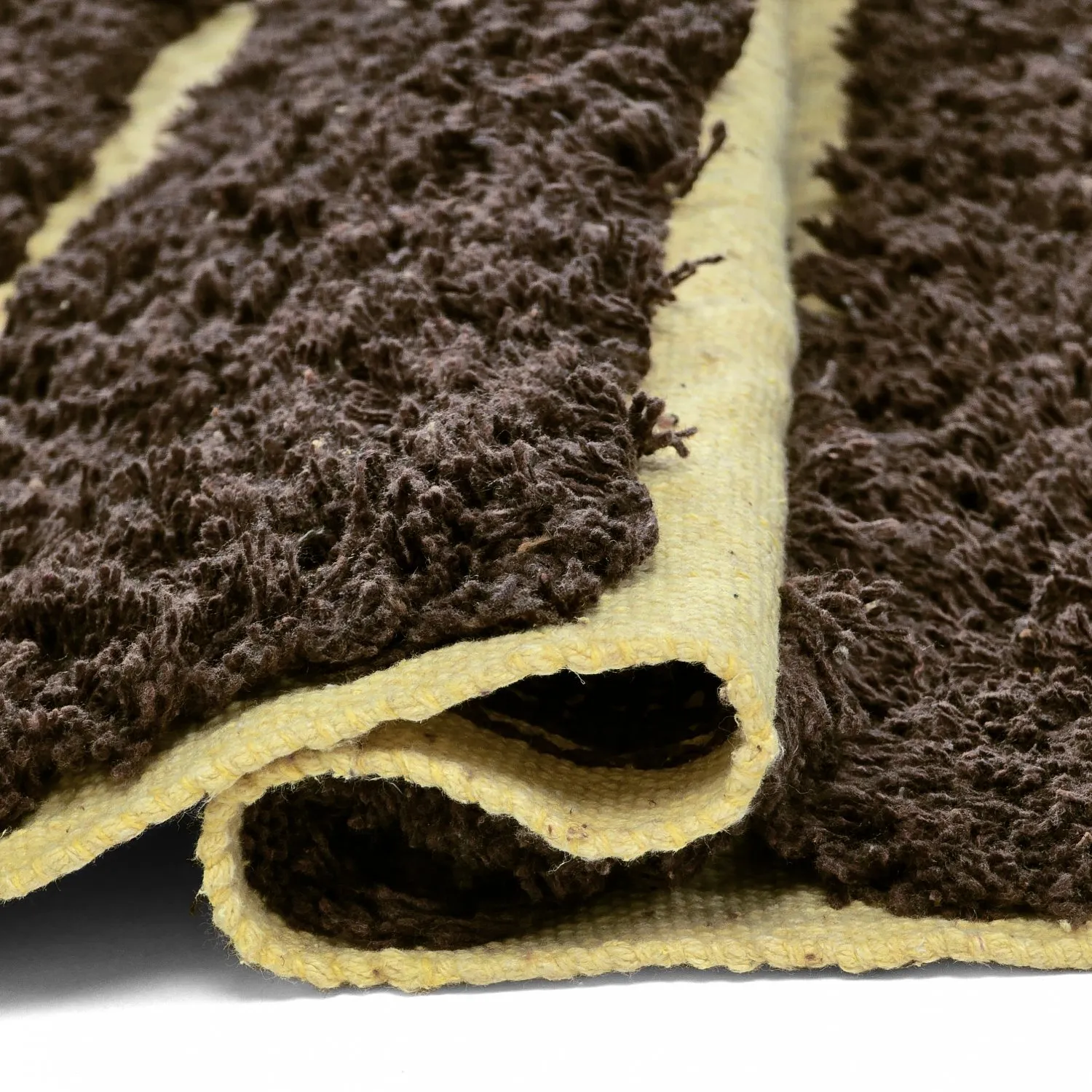 Tapis shaggy - Ikara Natural Cotton Shaggy (marron)