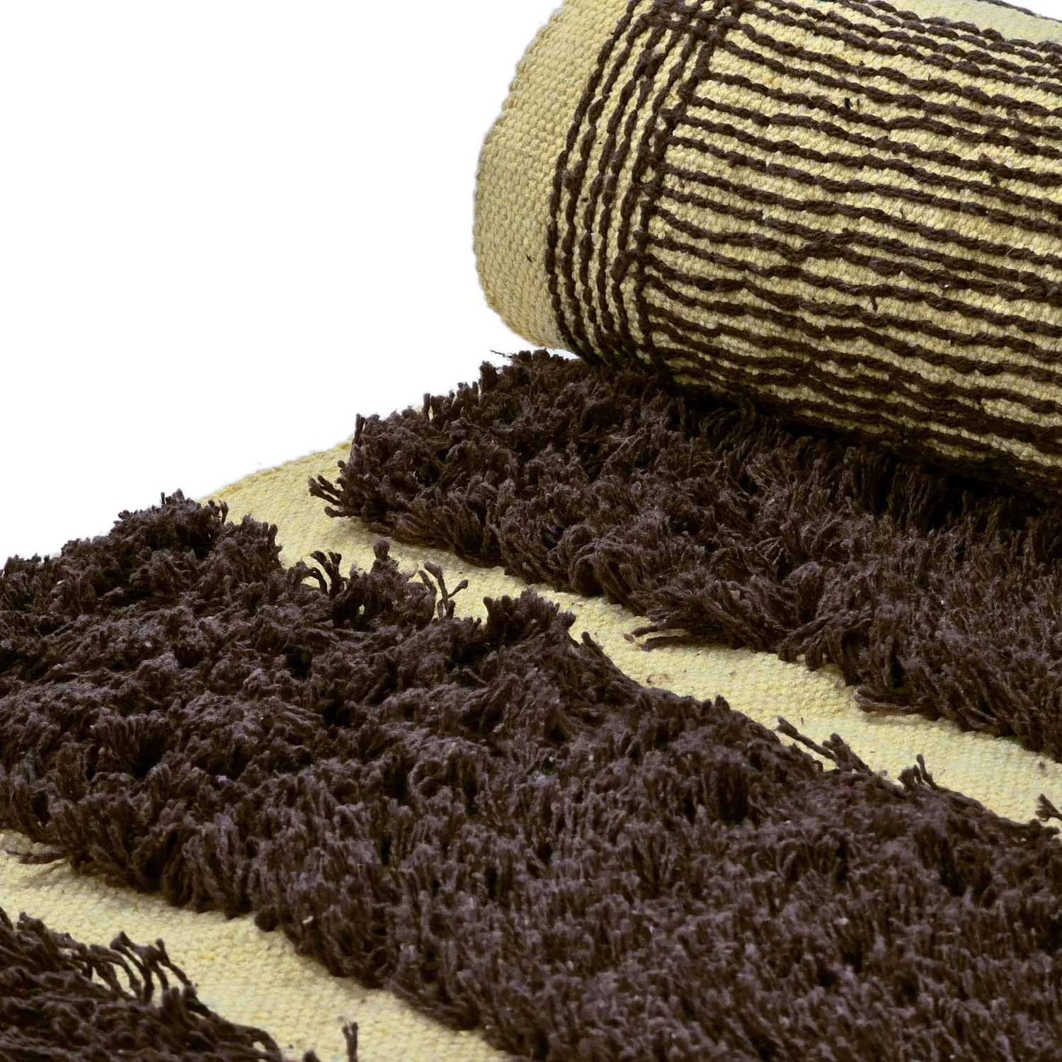 Tapis shaggy - Ikara Natural Cotton Shaggy (marron)