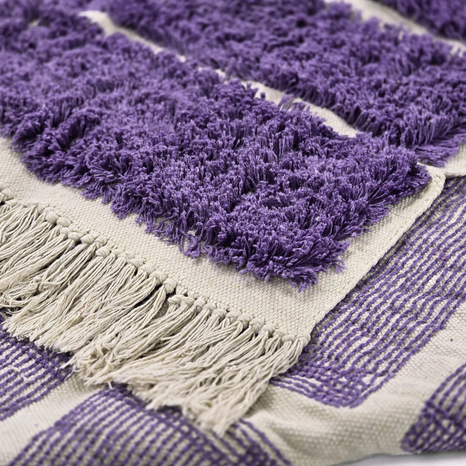 Tapis shaggy - Ikara Natural Cotton Shaggy (violet)