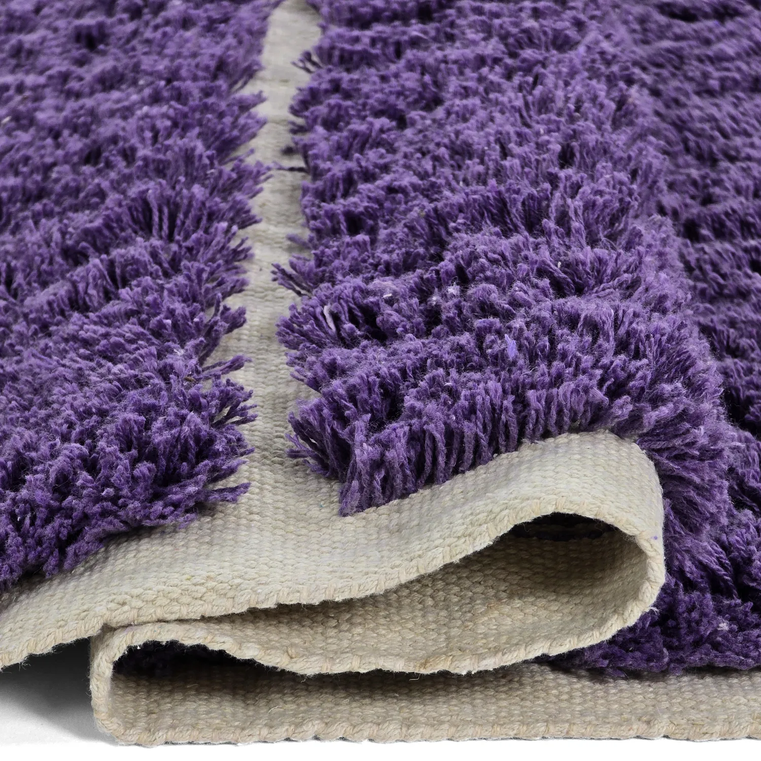 Tapis shaggy - Ikara Natural Cotton Shaggy (violet)