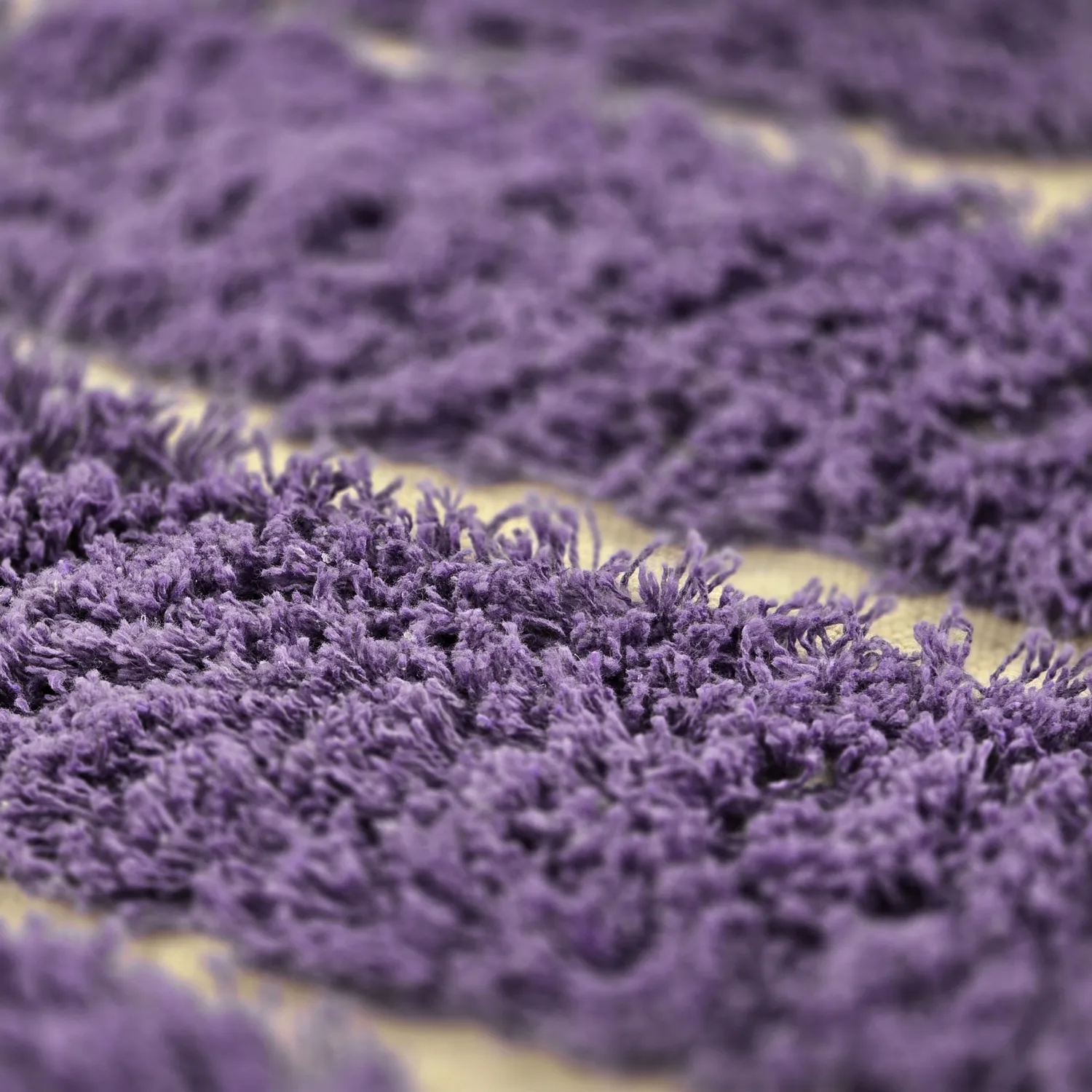 Tapis rond - Ikara Natural Cotton Shaggy (violet)