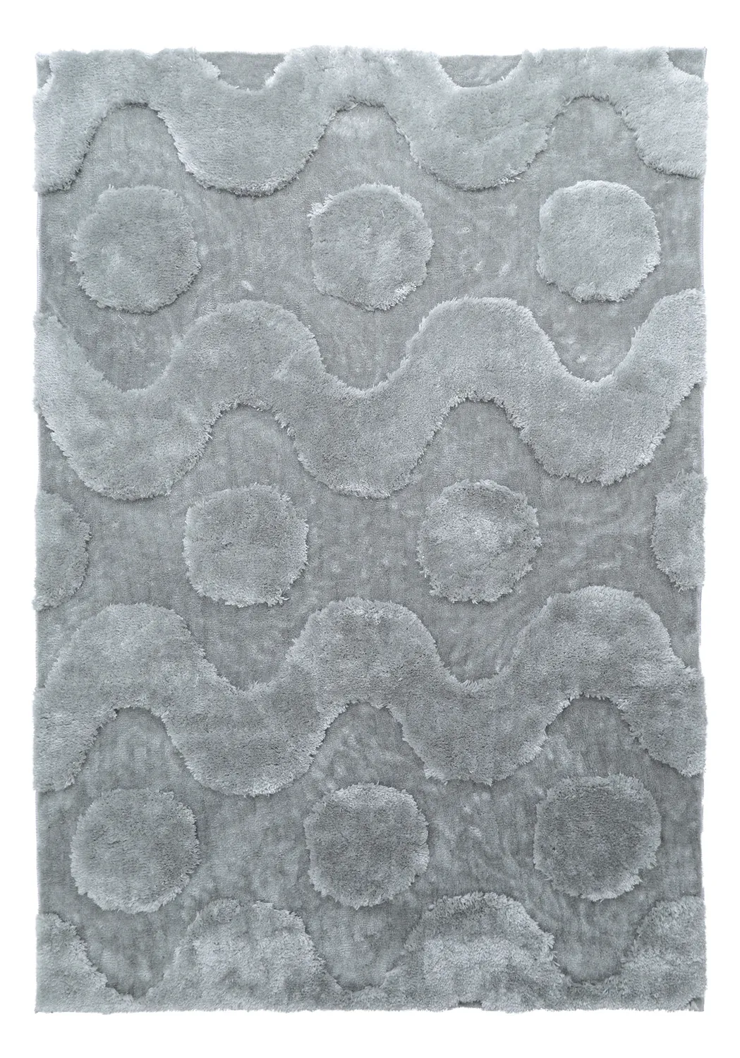 Tapis shaggy - Kavala (gris clair)
