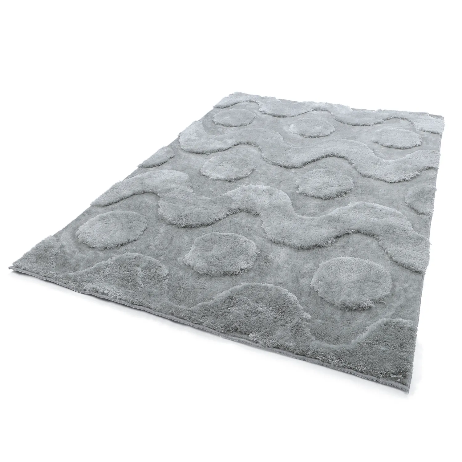 Tapis shaggy - Kavala (gris clair)