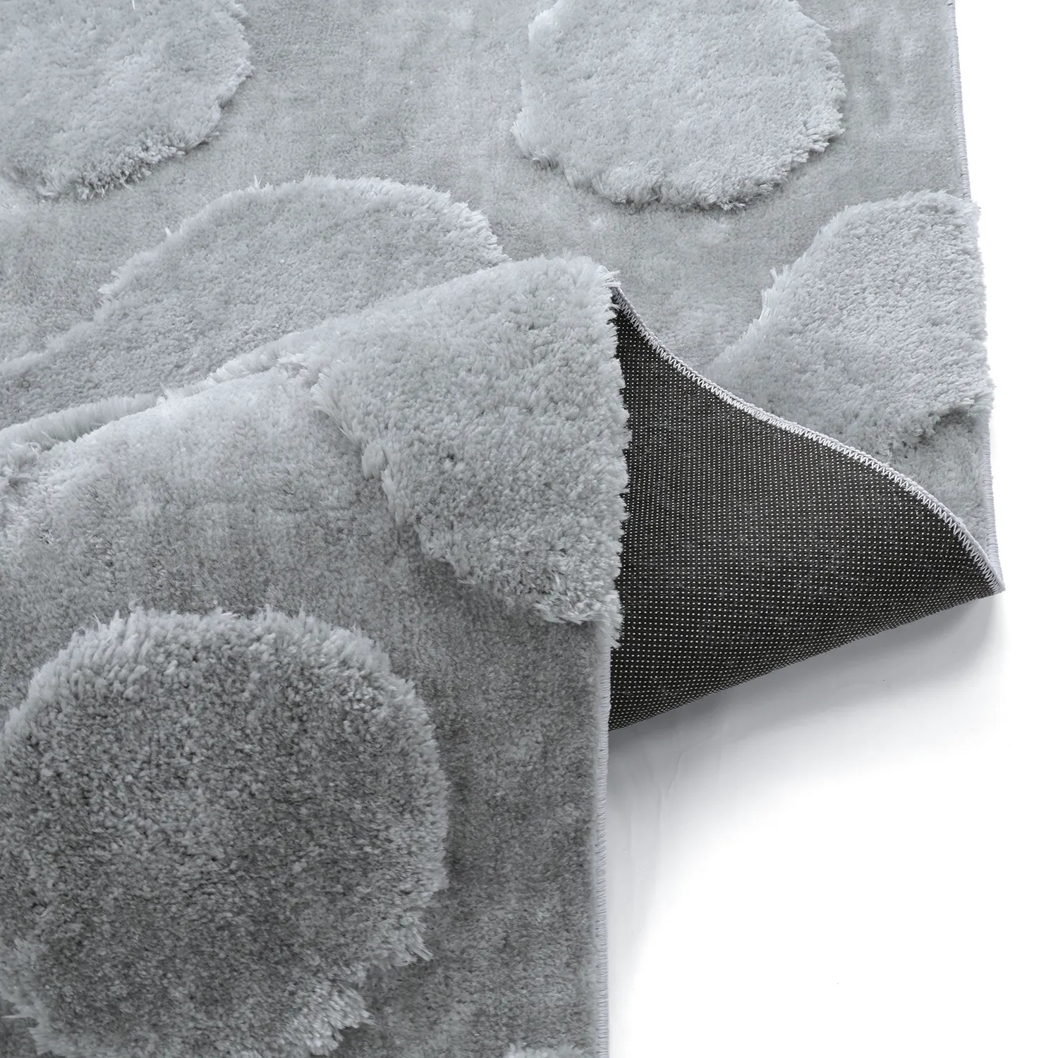 Tapis shaggy - Kavala (gris clair)