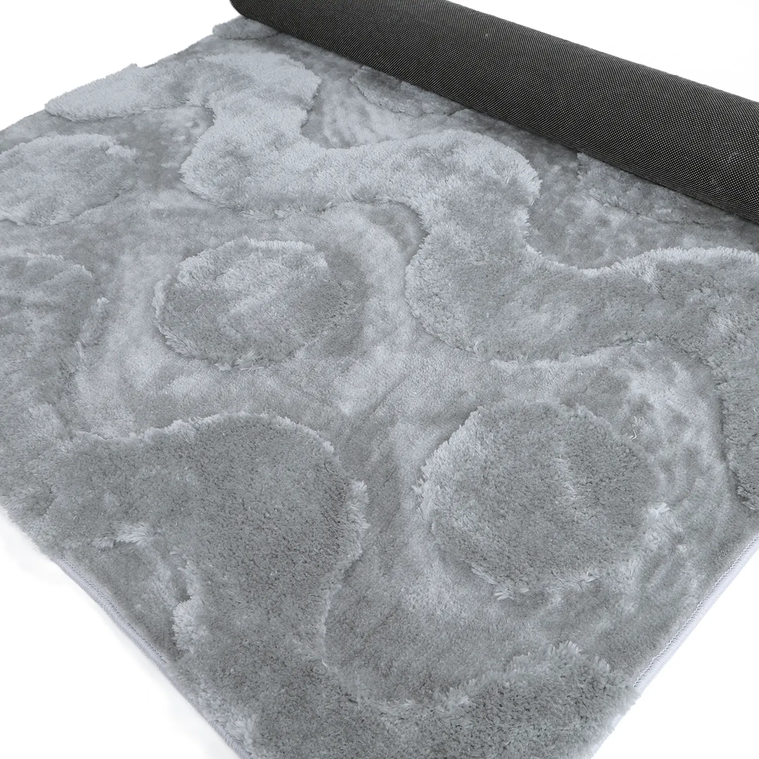 Tapis shaggy - Kavala (gris clair)