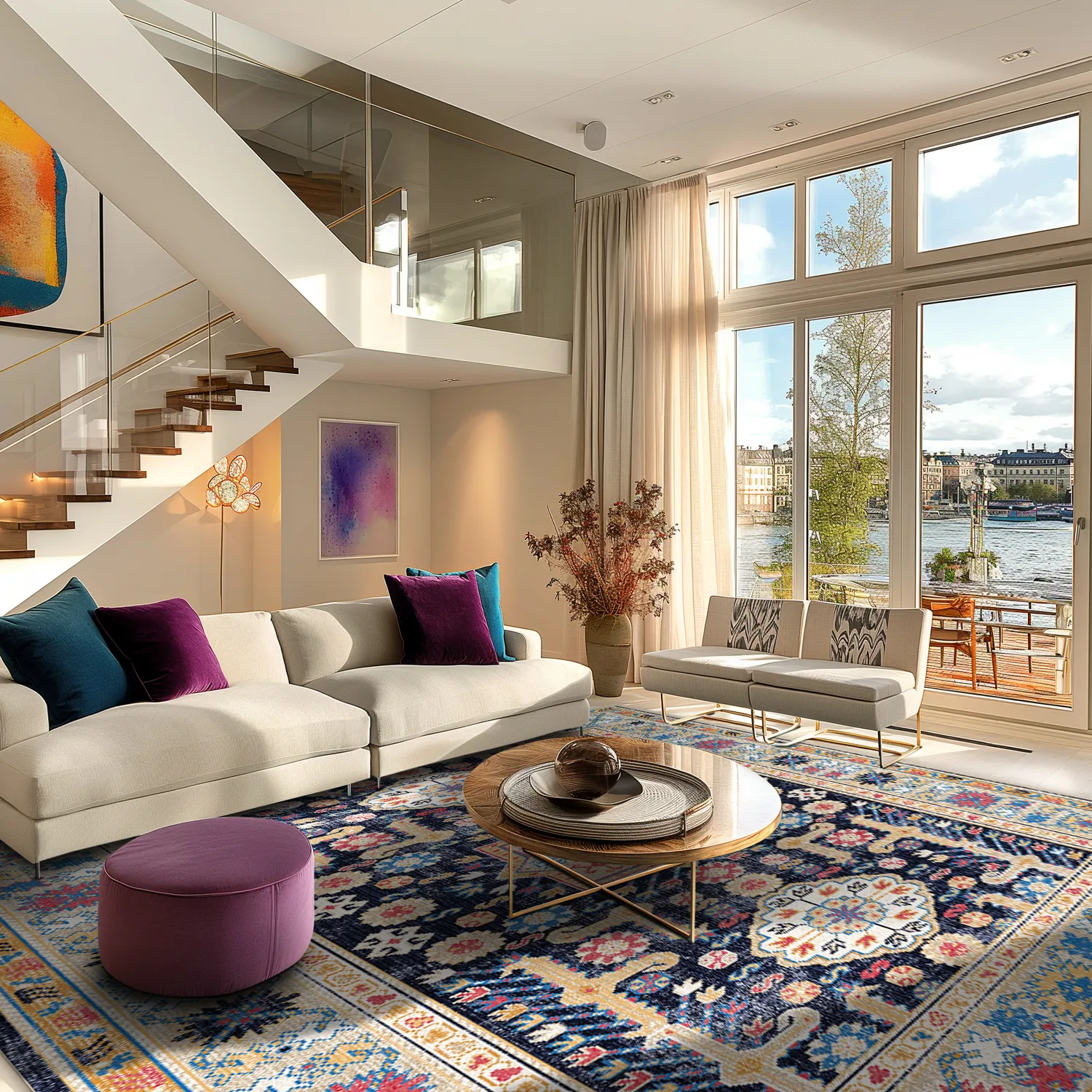 Tapis Wilton - Kayaköy (multicolore)