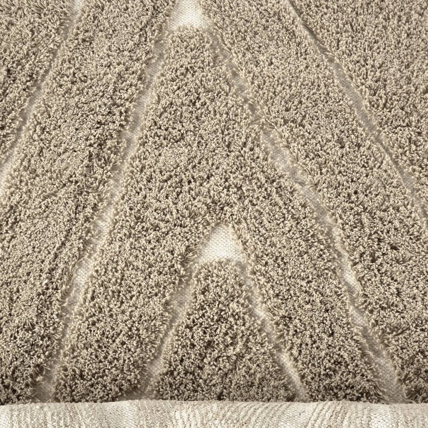 Tapis à poils longs - Kindon Natural Cotton Shaggy (bež/bela)