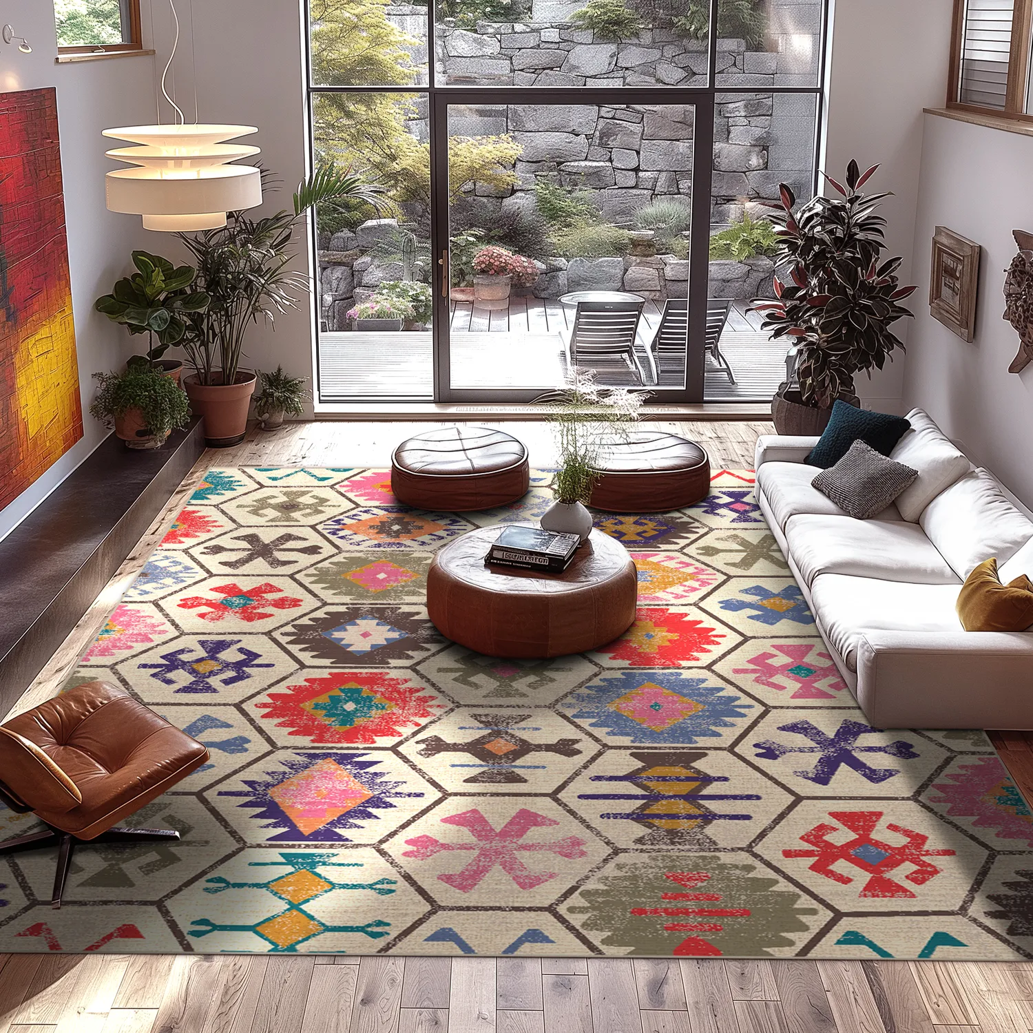 Tapis Wilton - Kulu (multicolore)