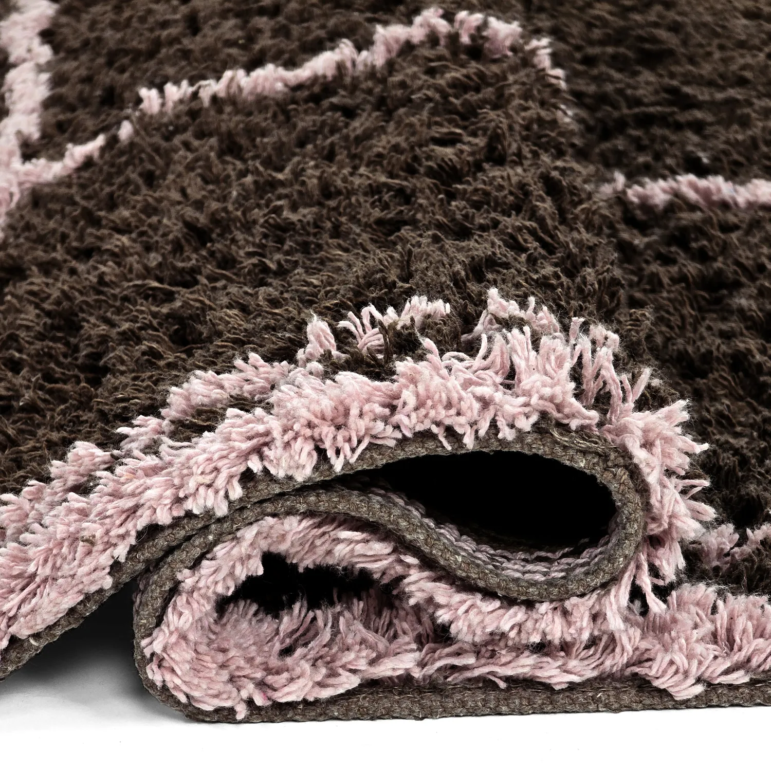 Tapis à poils longs - Lana Natural Cotton Shaggy (marron)