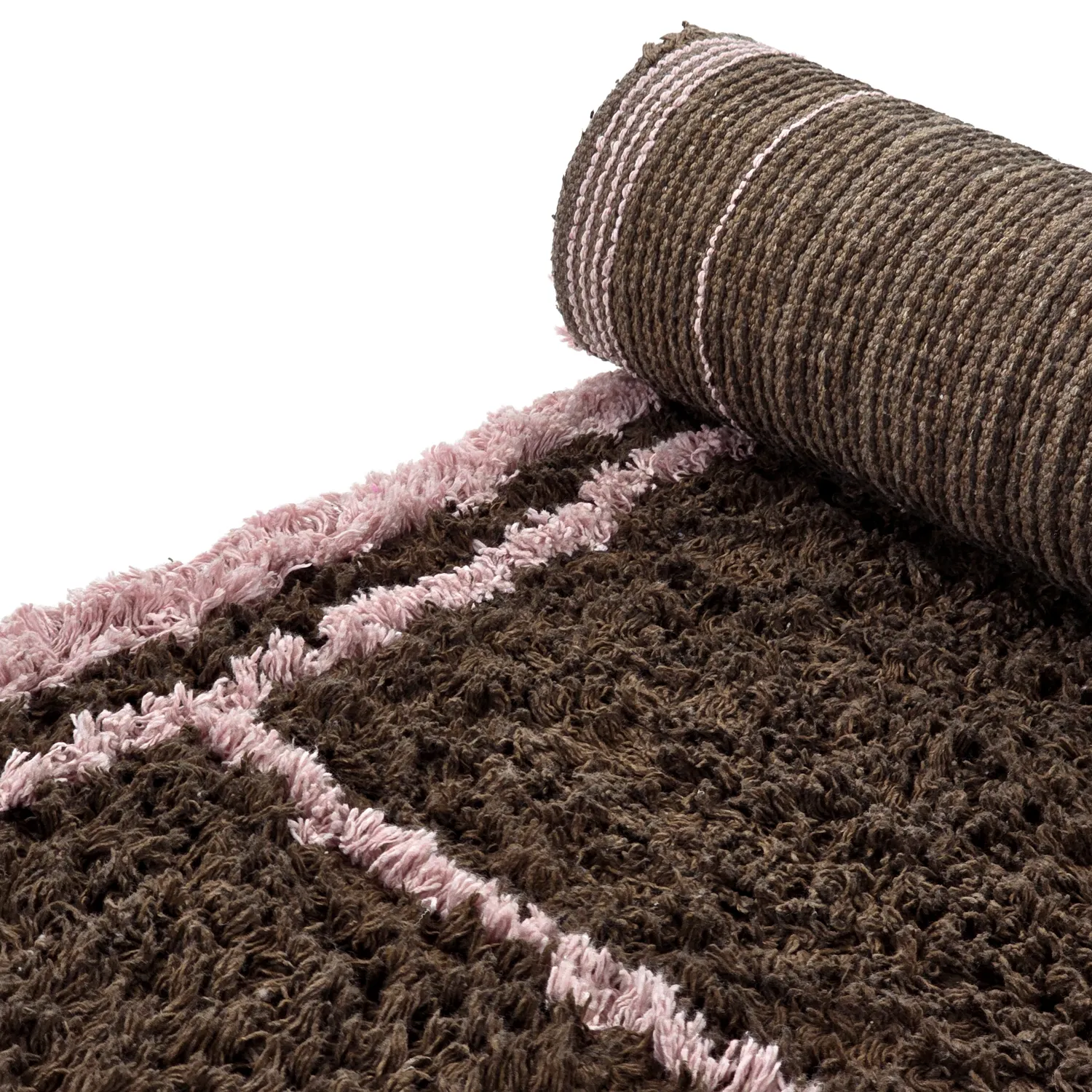 Tapis à poils longs - Lana Natural Cotton Shaggy (marron)