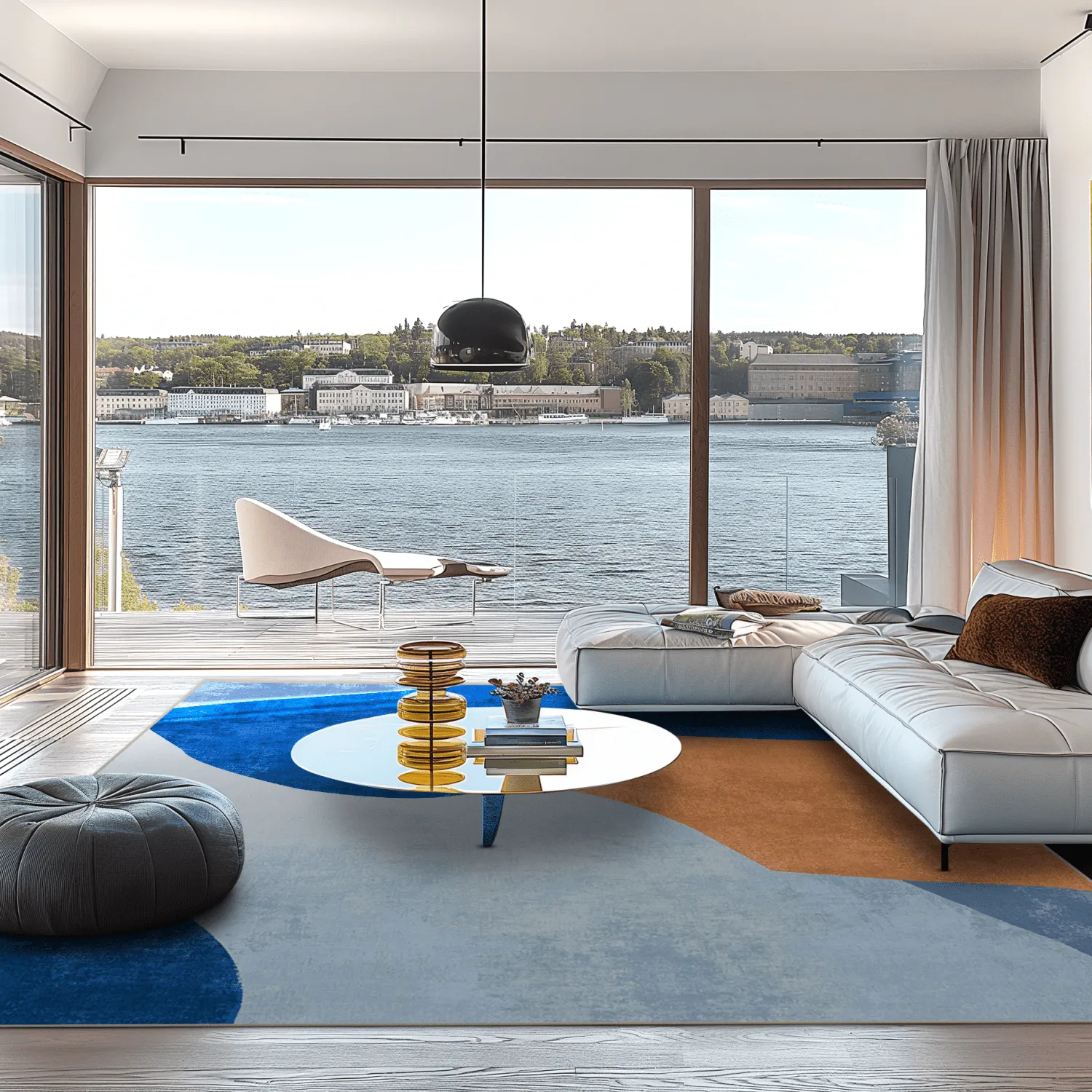 Tapis Wilton - Lazio (bleu)