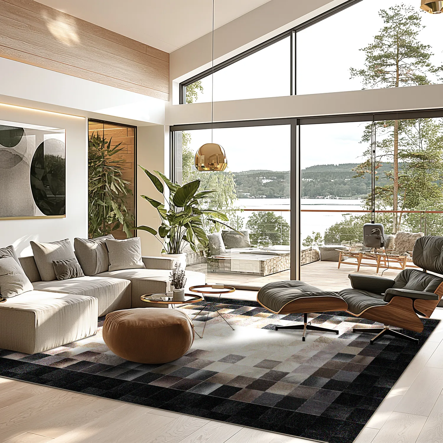 Tapis Wilton - Livada (noir/multicolore)