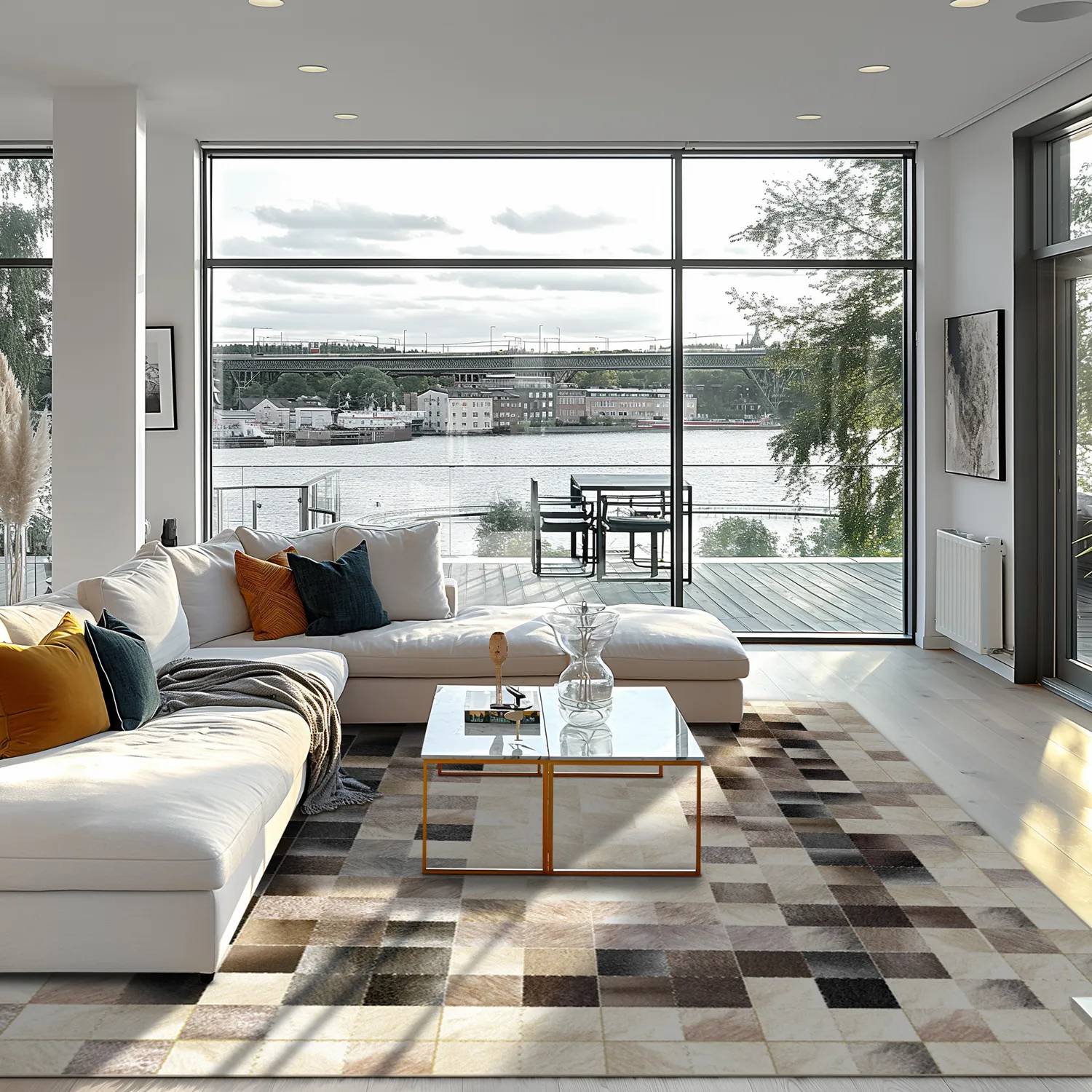 Tapis Wilton - Livada (blanc/multicolore)