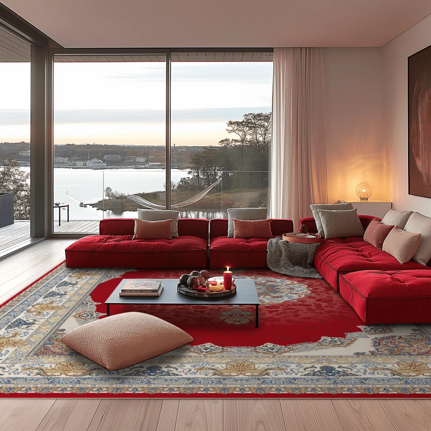 Tapis Wilton - Lukla (rouge)