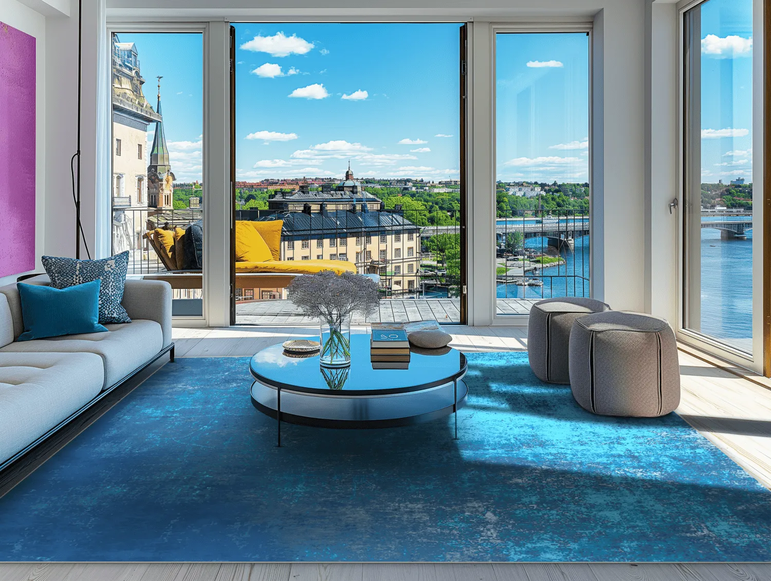 Tapis Wilton - Lynton (bleu foncé)