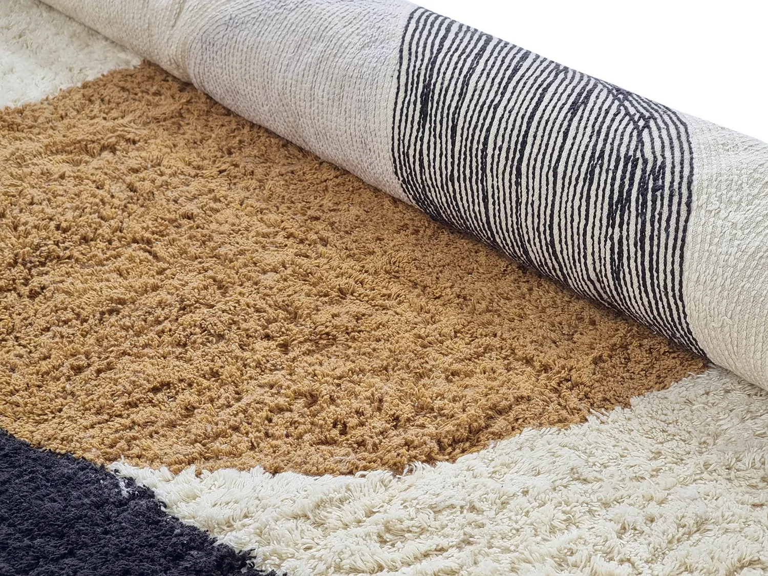 Tapis rond - Mantona Natural Cotton Shaggy (multi)
