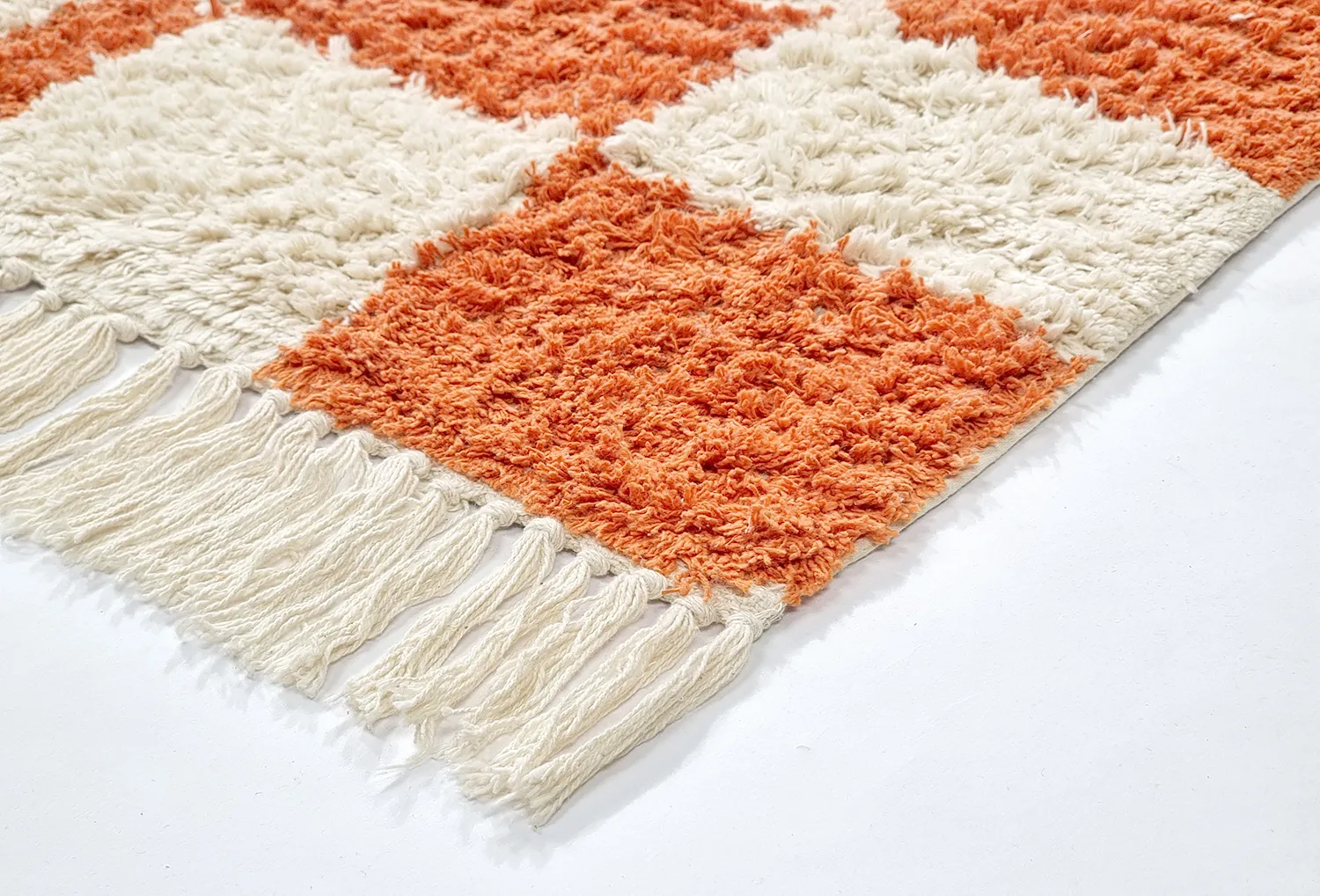 Tapis shaggy - Maranello Natural Cotton Shaggy (orange)