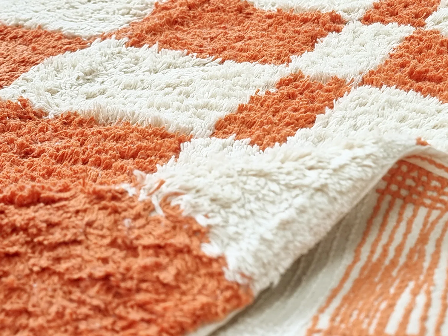 Tapis shaggy - Maranello Natural Cotton Shaggy (orange)