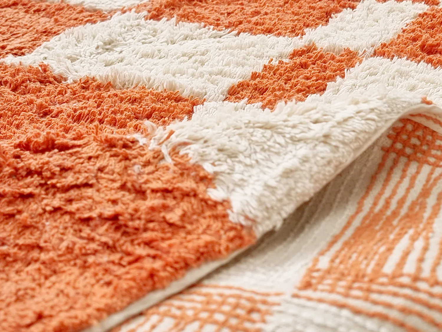 Tapis shaggy - Maranello Natural Cotton Shaggy (orange)