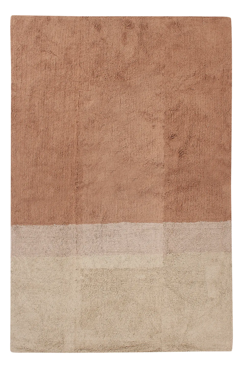 Tapis à poils longs - Mareto Natural Cotton Shaggy (marron)