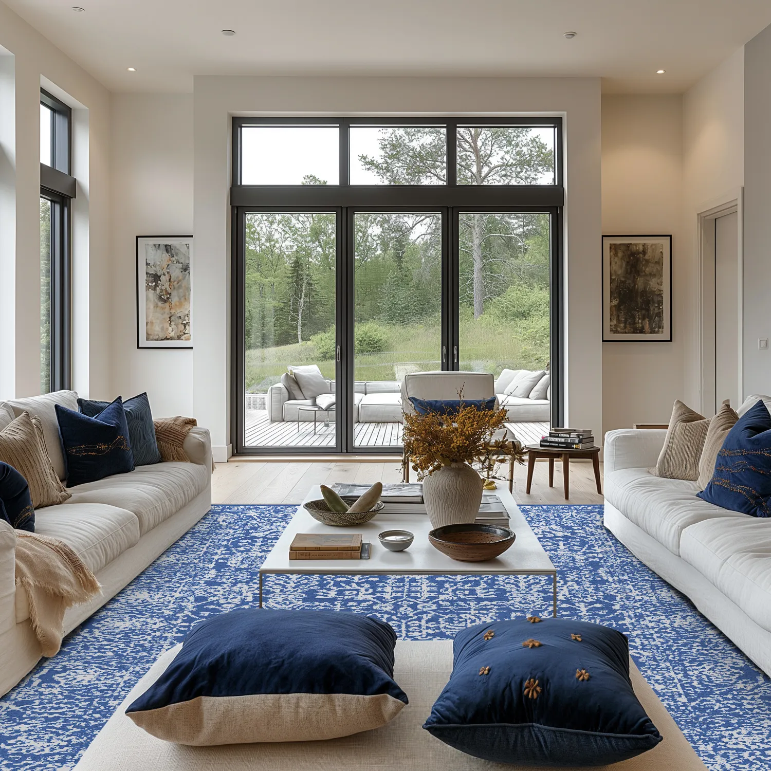 Tapis Wilton - Menfi (bleu)