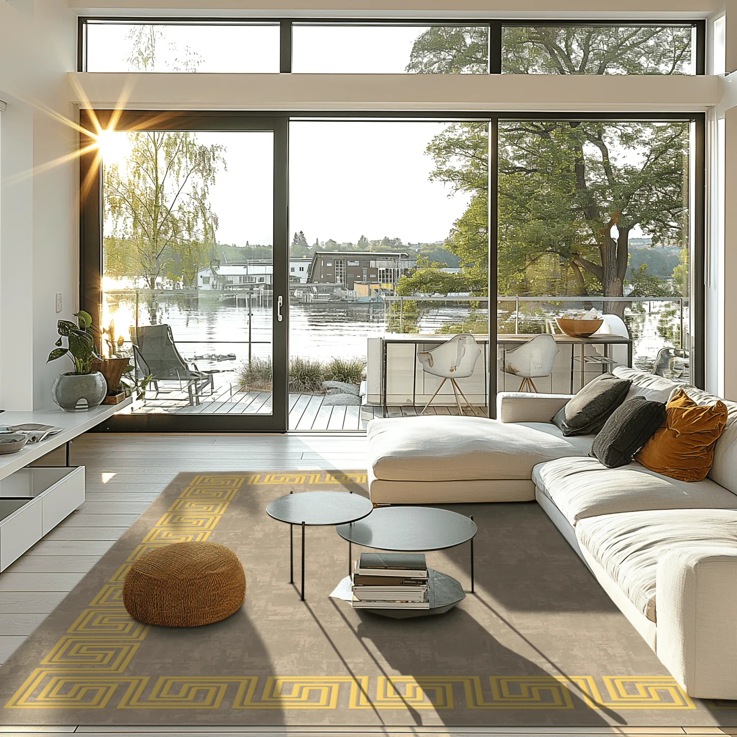 Tapis Wilton - Myra (beige/jaune)