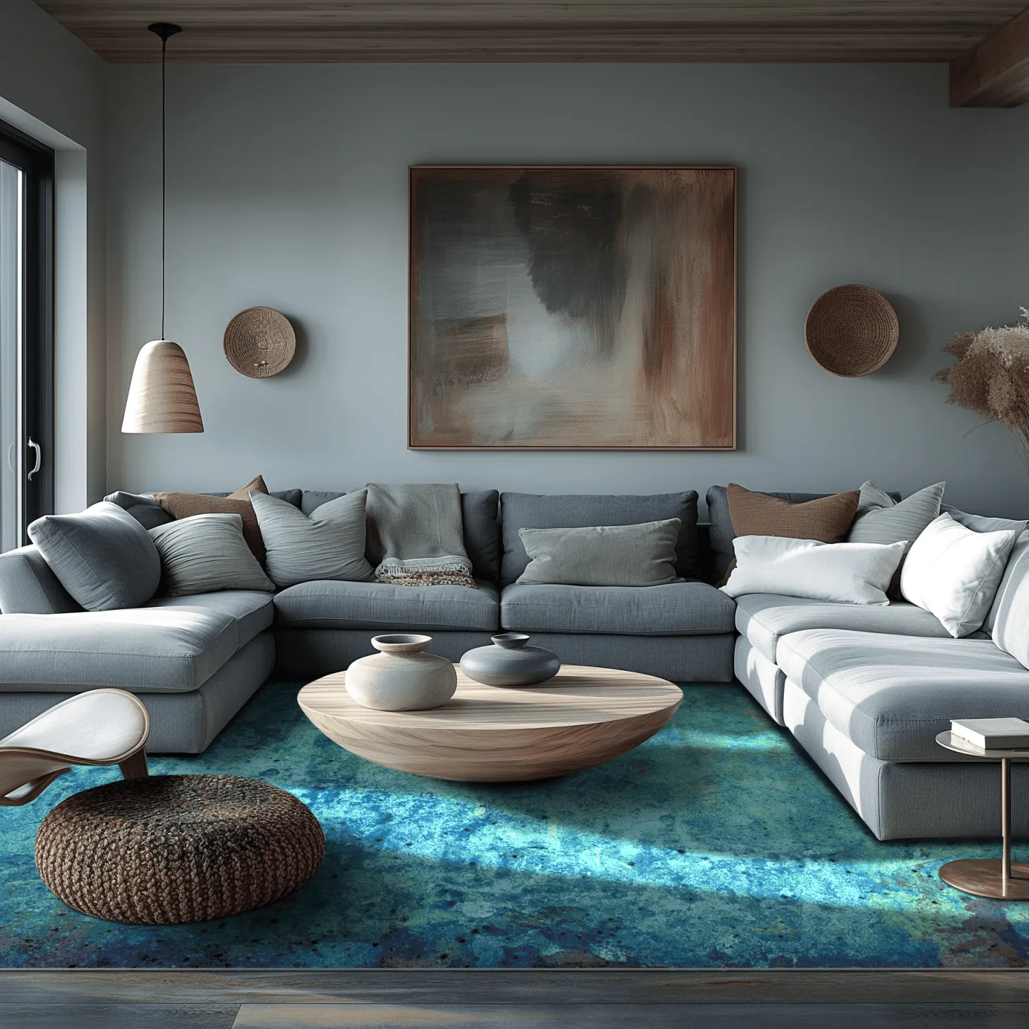 Tapis Wilton - Pardos (bleu)