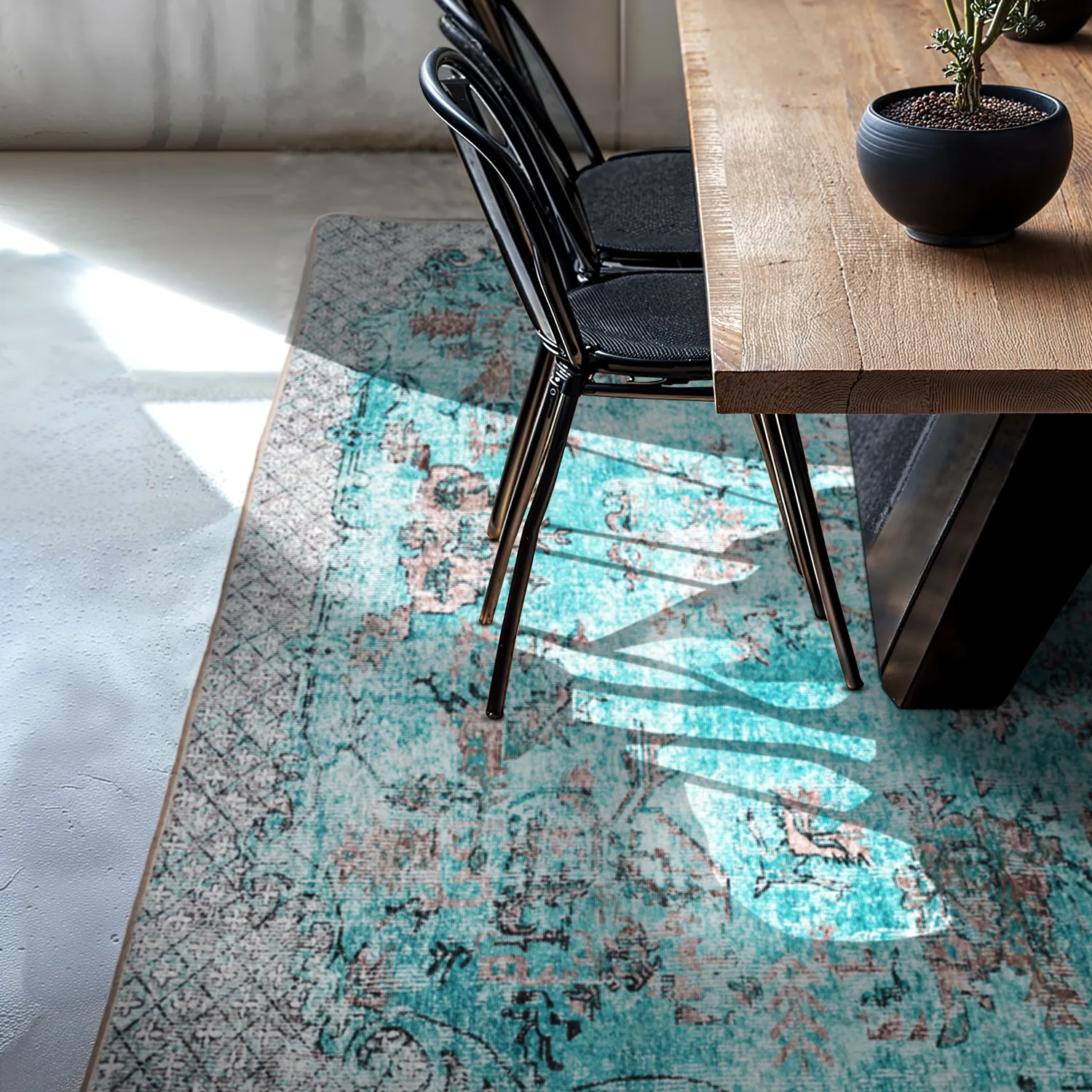 Tapis Wilton - Rosalie (bleu)