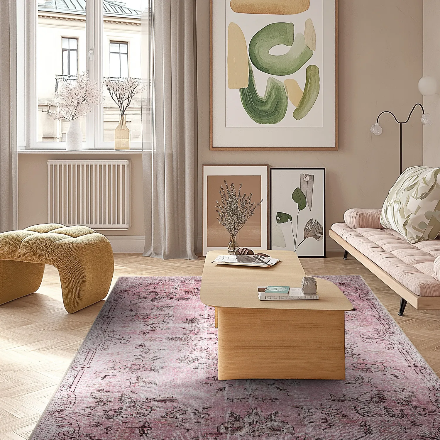Tapis Wilton - Rosalie (rose)