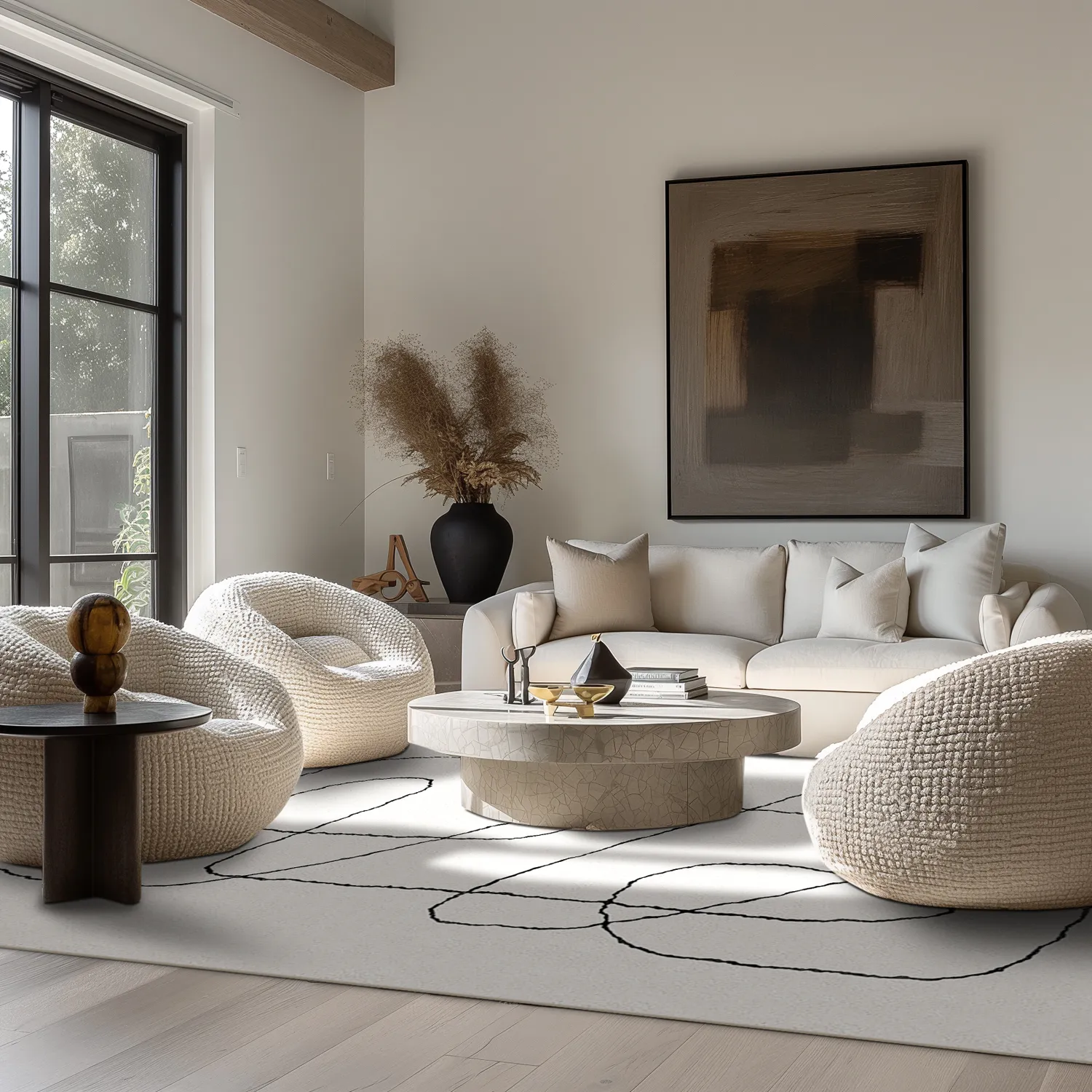 Tapis Wilton - Rosetta (gris)
