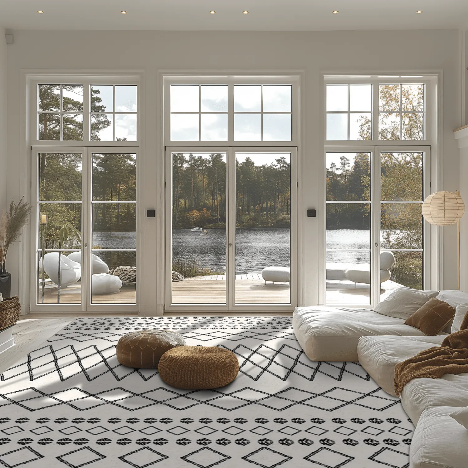 Tapis Wilton - Safi (noir/blanc)