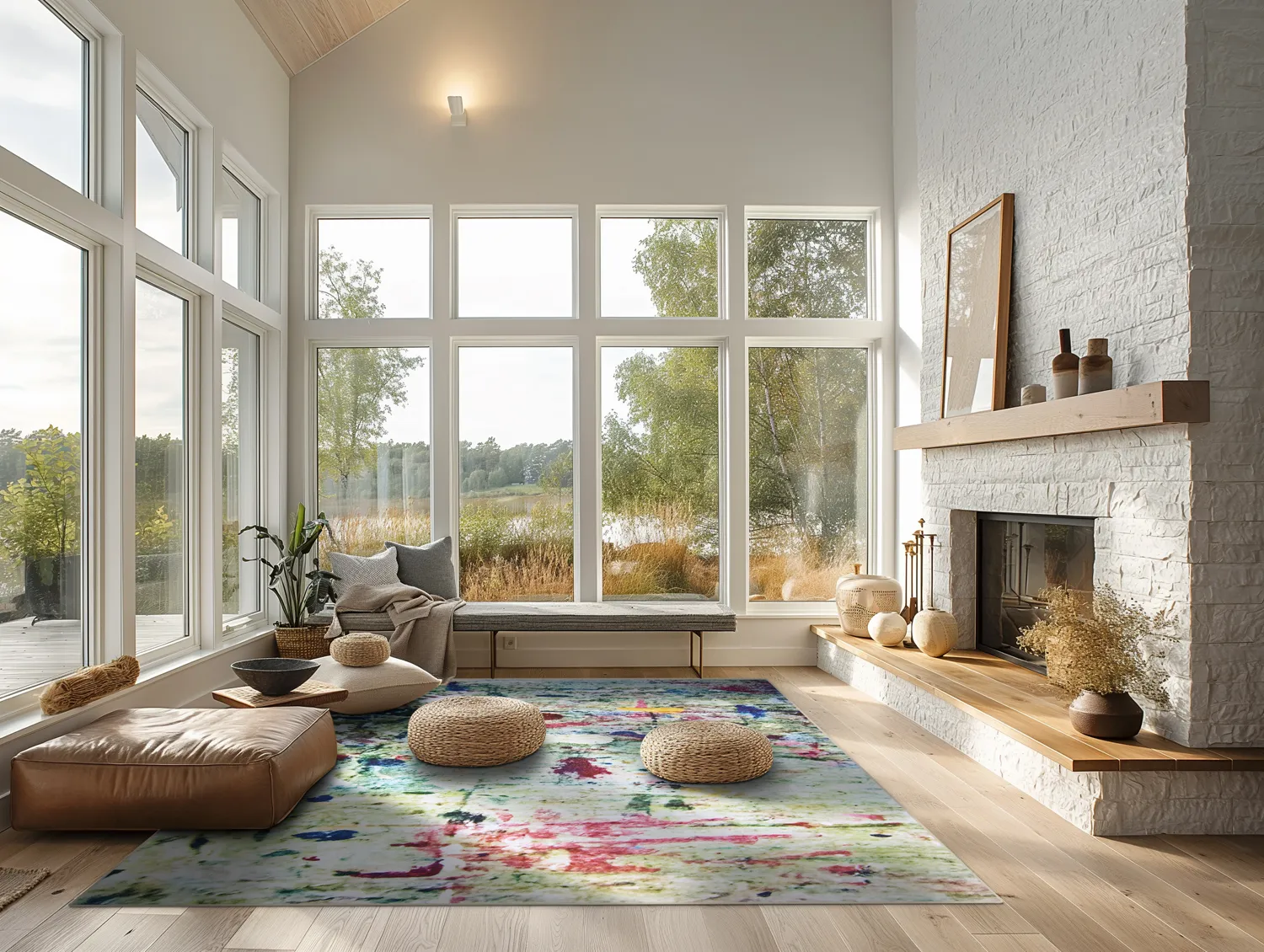 Tapis Wilton - Satriano Blur (gris/multicolore)