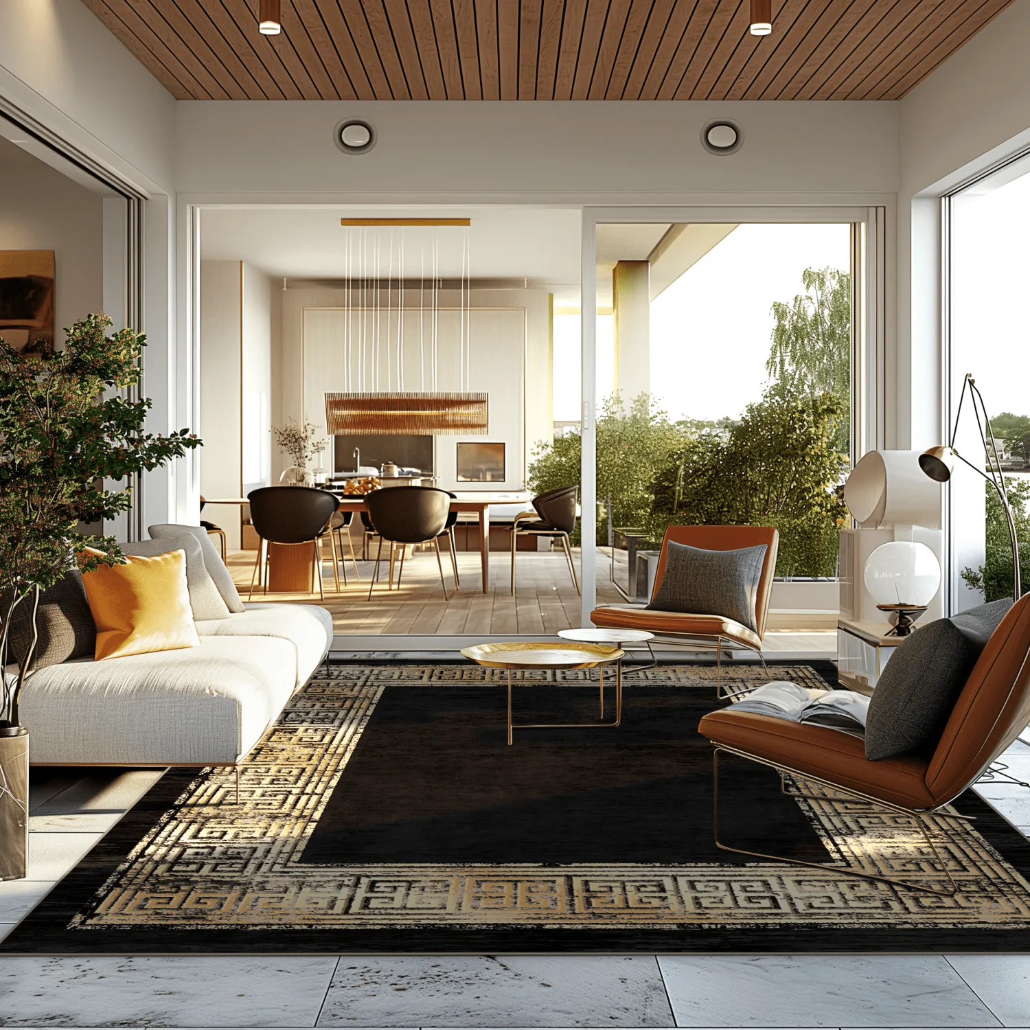 Tapis Wilton - Tilos (noir)