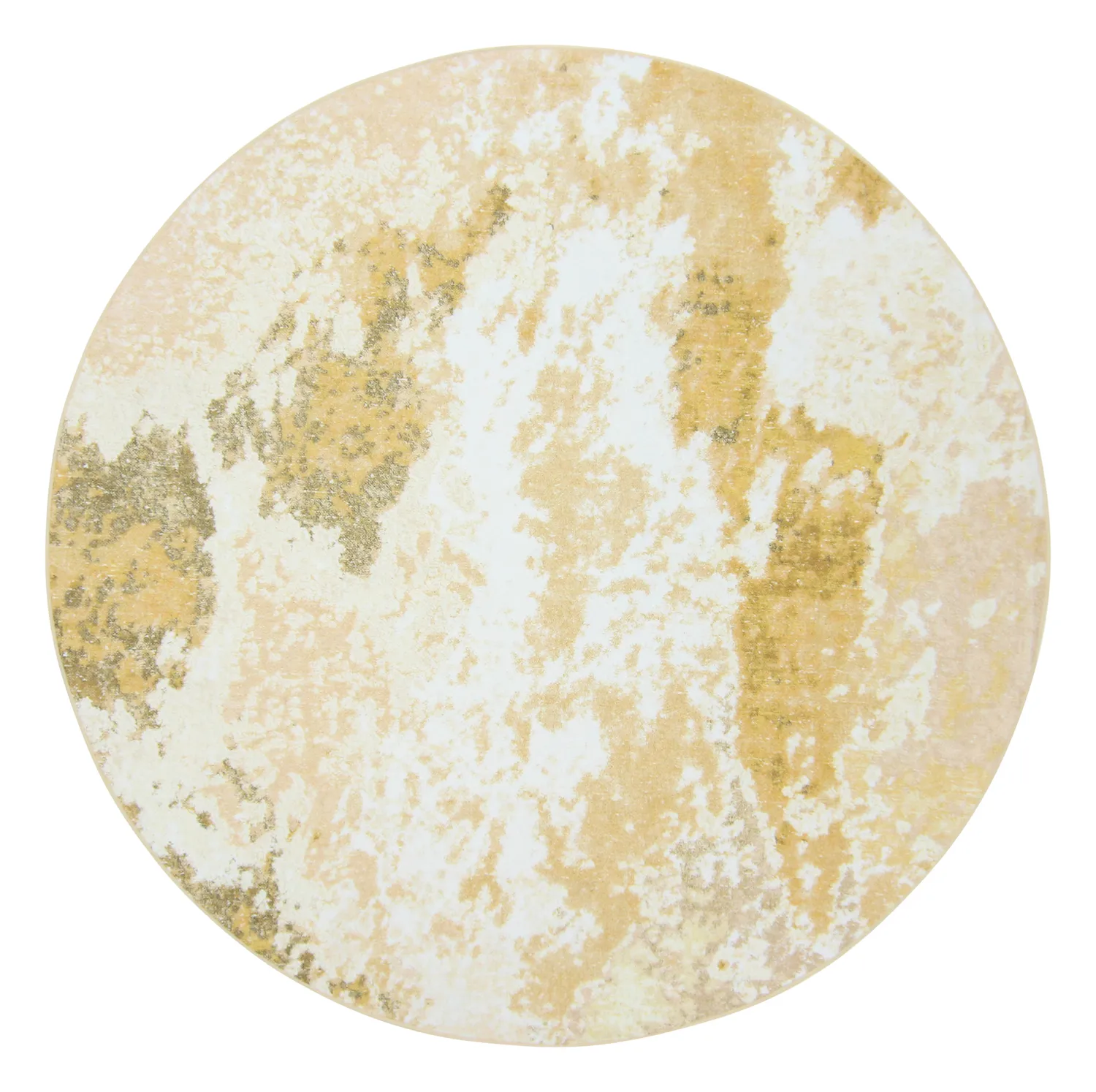 Tapis rond - Travale (jaune)