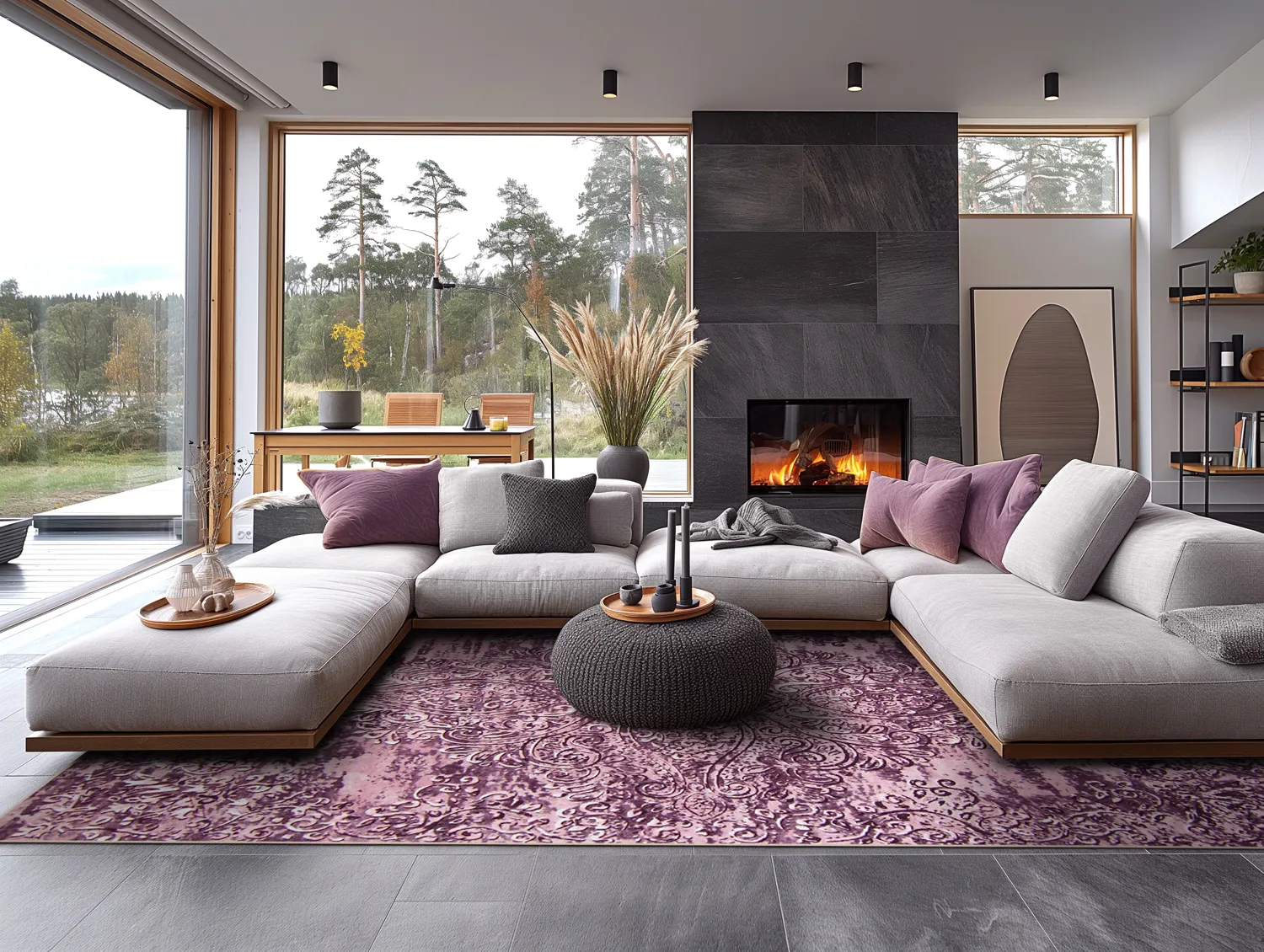 Tapis Wilton - Valenza (violet)