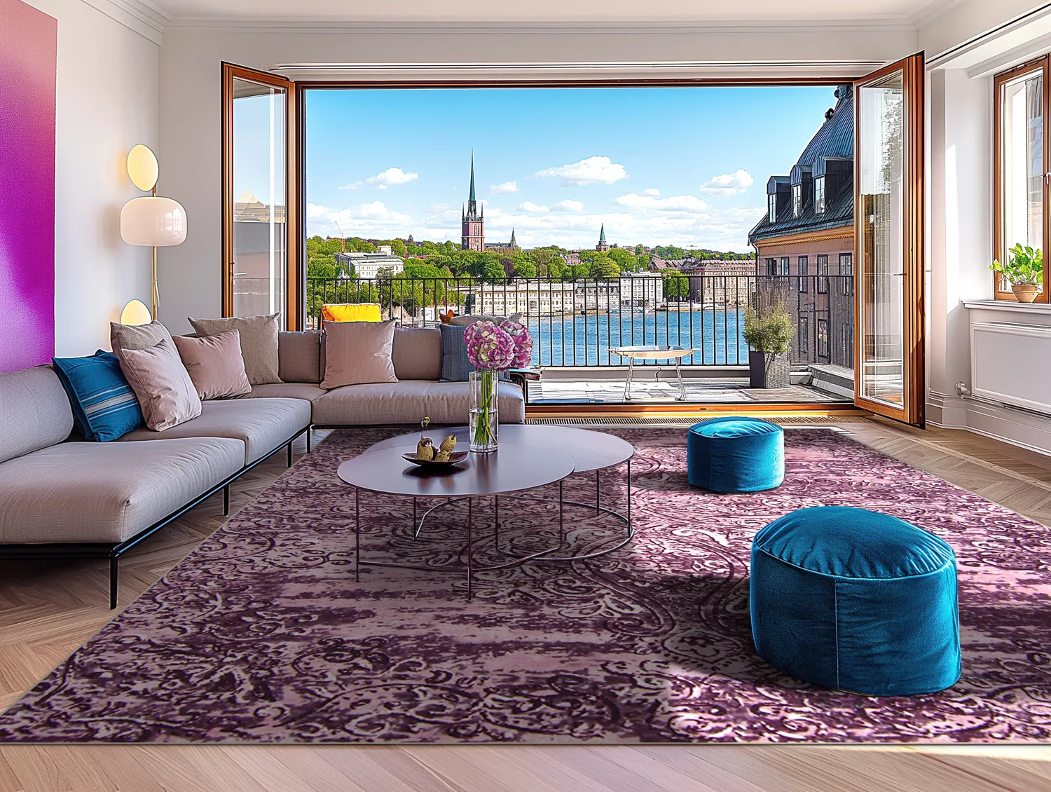 Tapis Wilton - Valenza (violet)