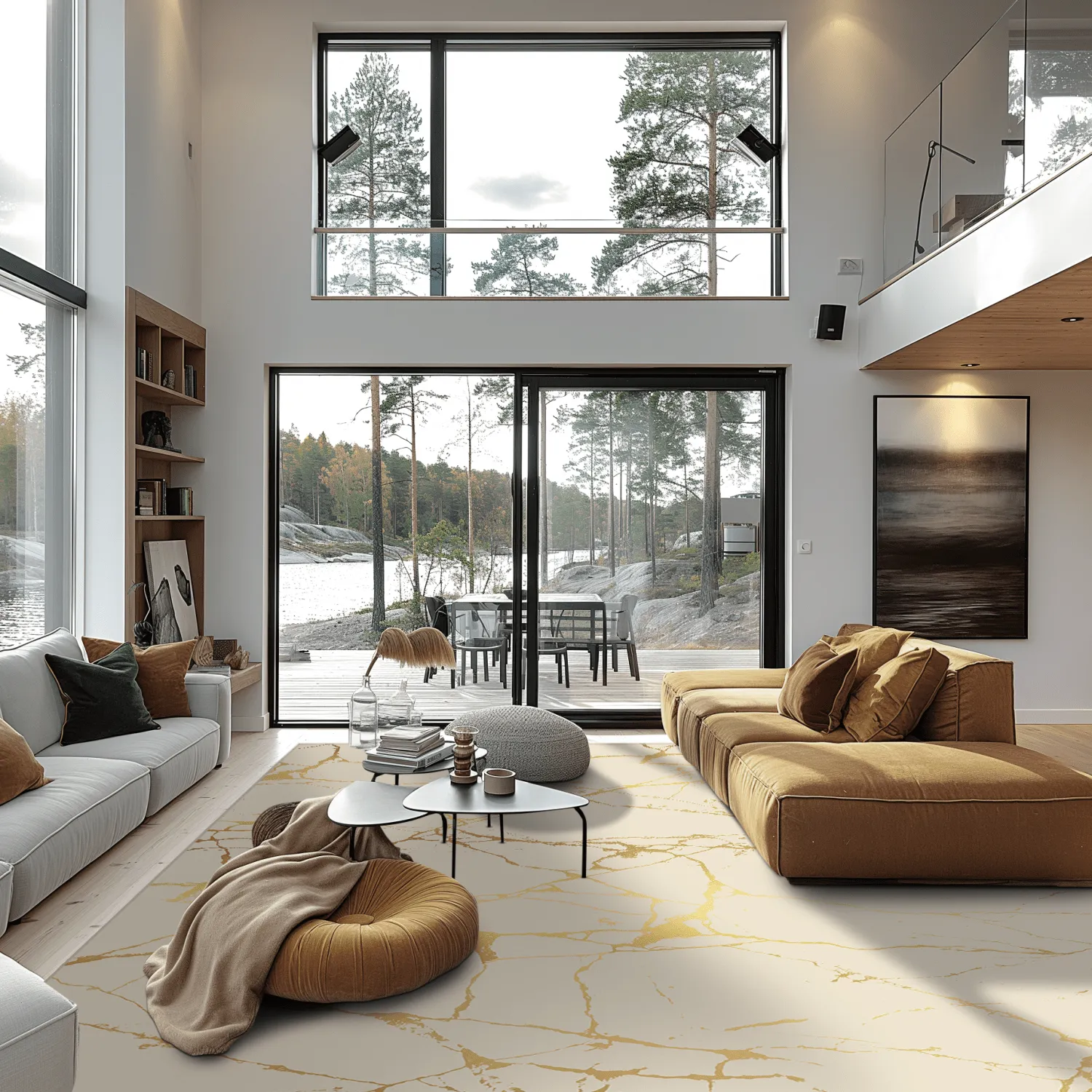Tapis Wilton - Vieste (beige/doré)