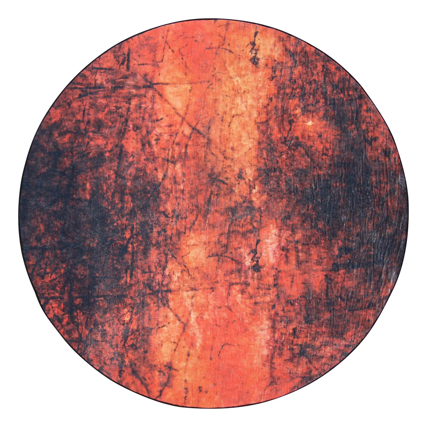 Tapis rond - Wells (orange)