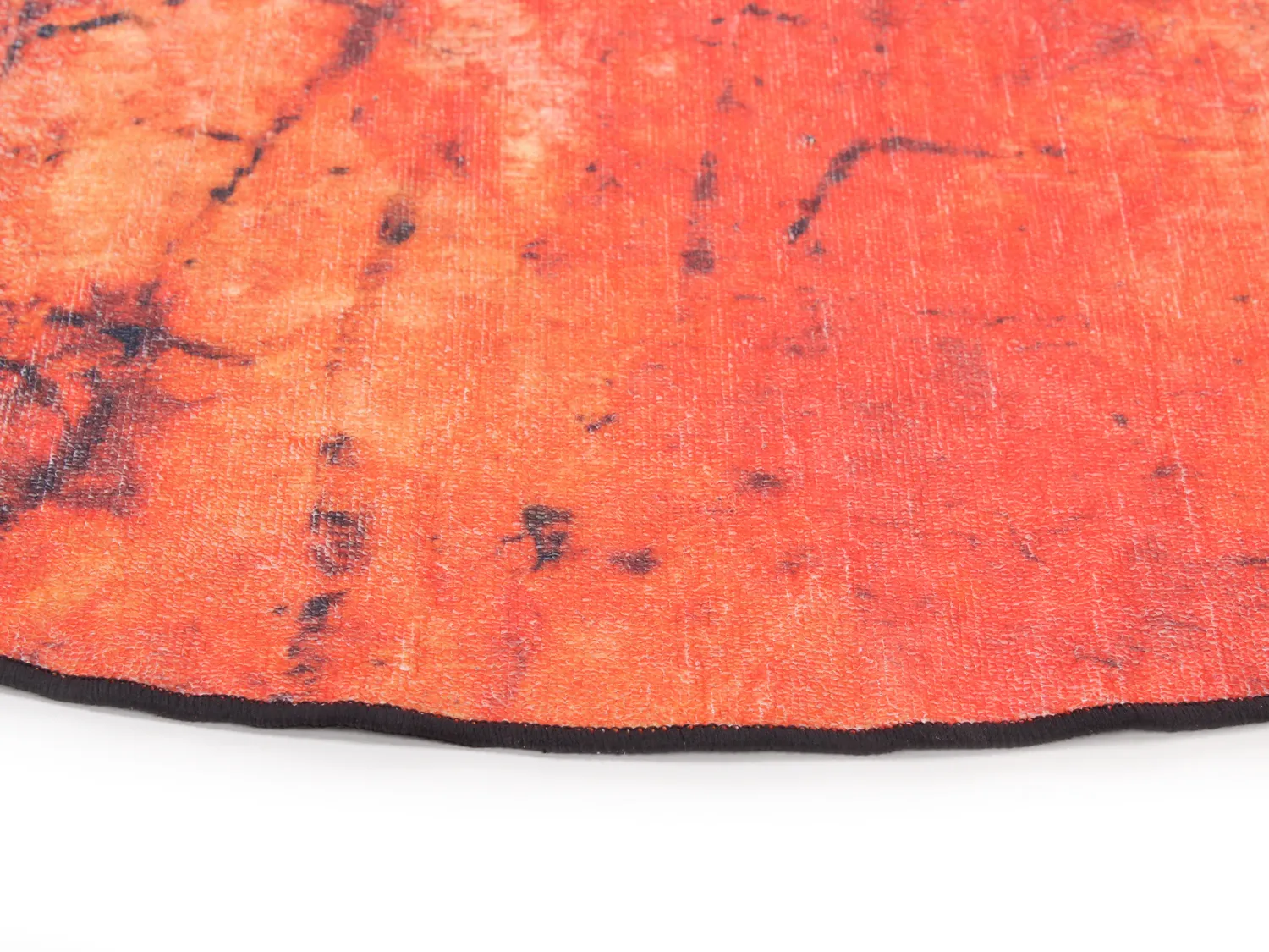 Tapis rond - Wells (orange)